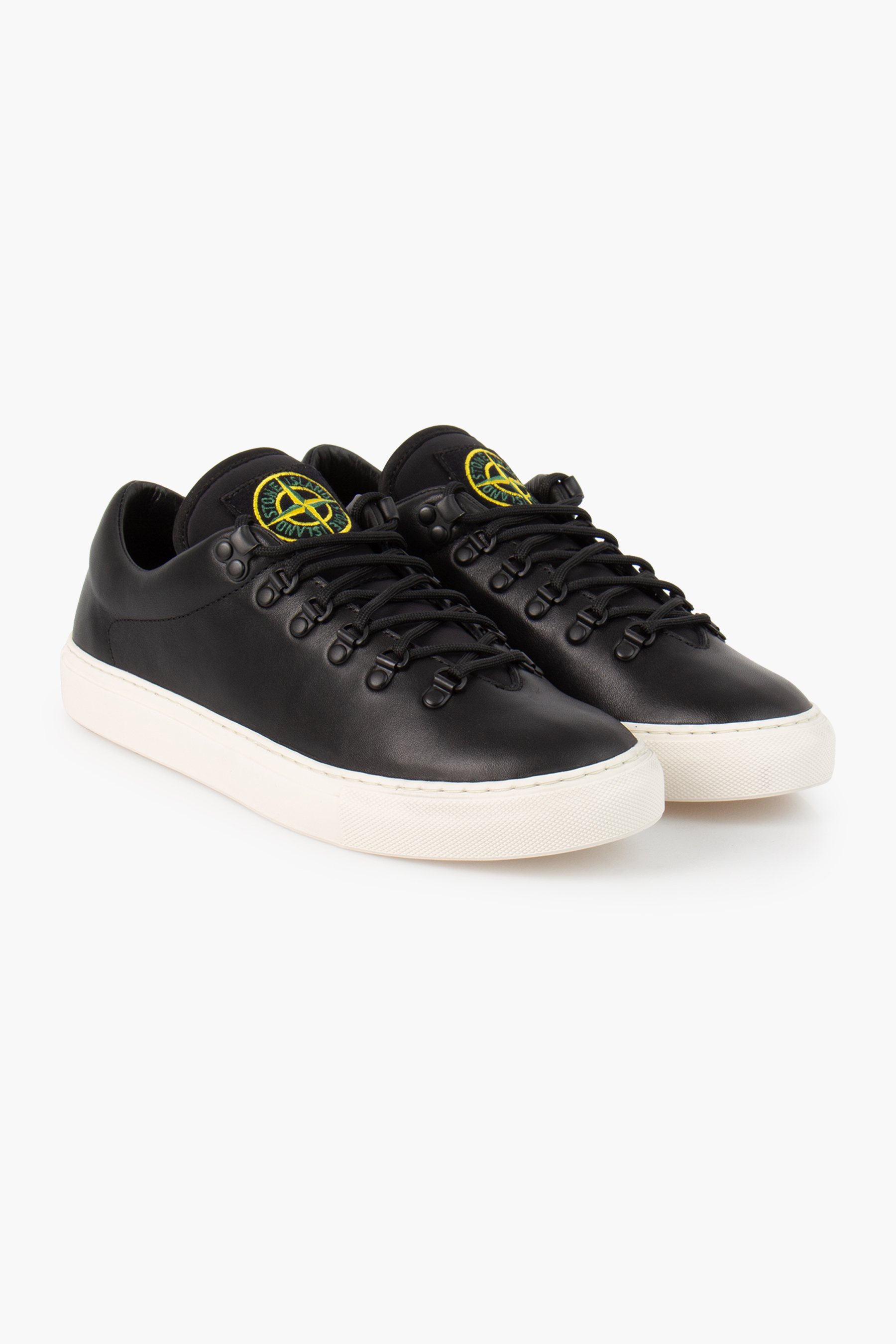 STONE ISLAND Low Cut Leather Sneakers