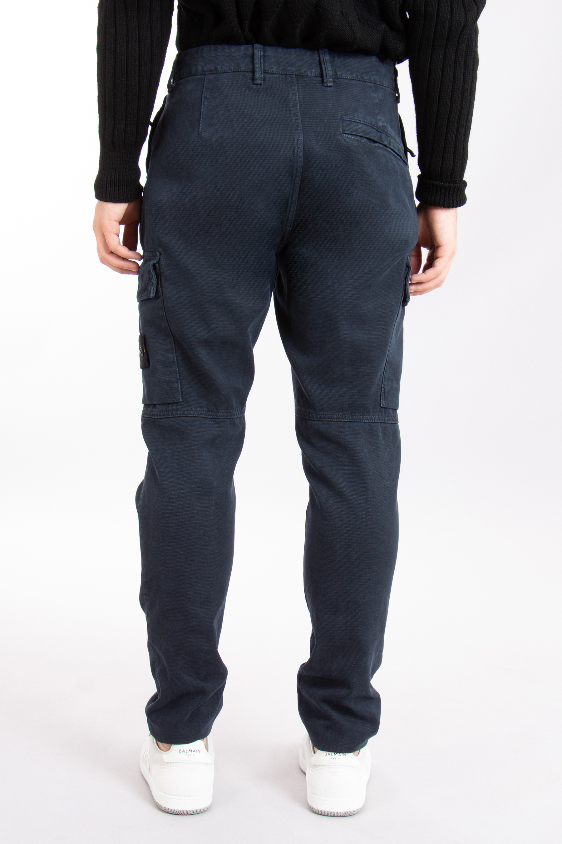 STONE ISLAND Regular Tapered Fit Cotton Cargo Pants