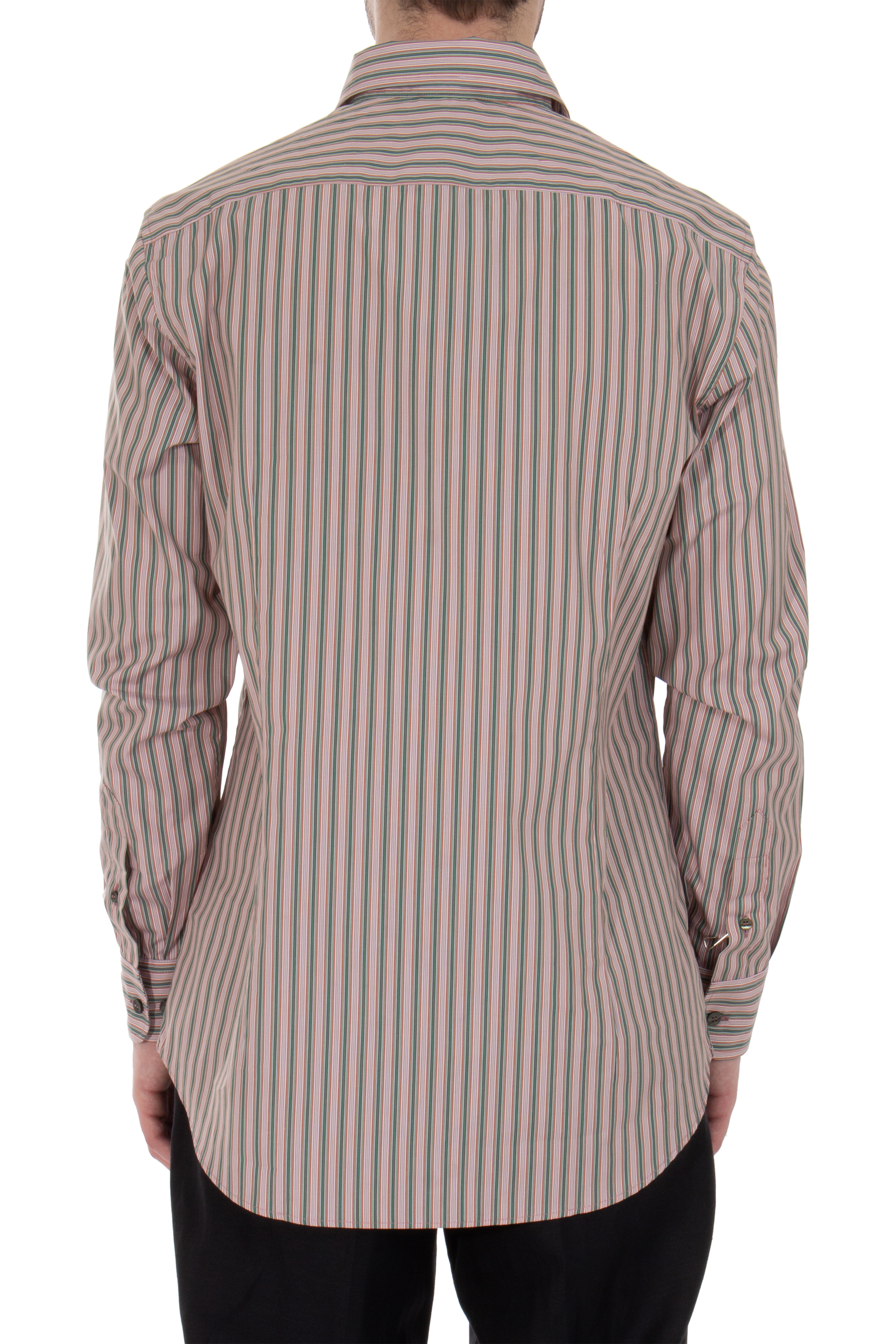 ETRO Embroiderd Striped Cotton Shirt