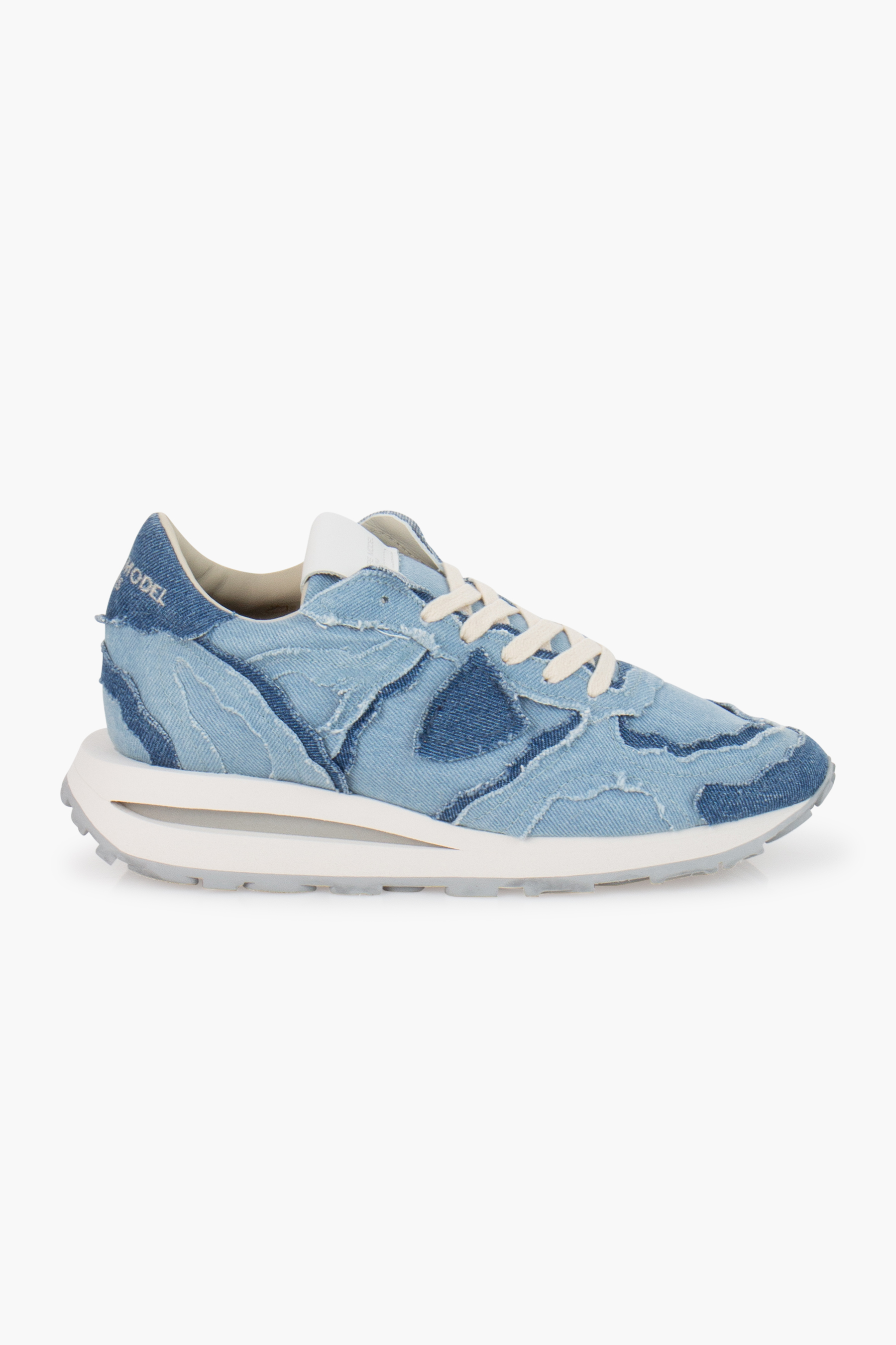 PHILIPPE MODEL Denim Sneakers Tropez Haute Low