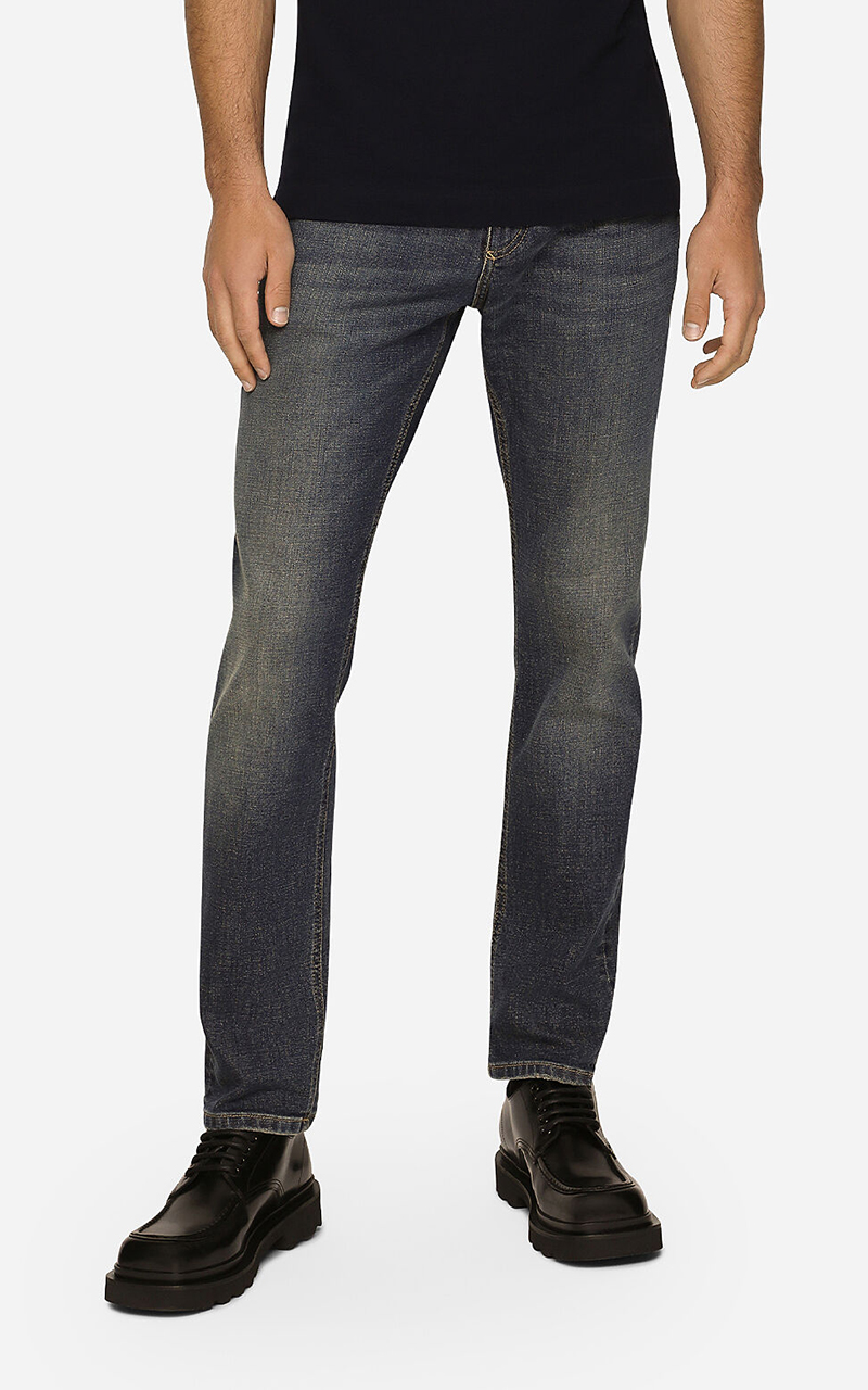 DOLCE & GABBANA Regular Cotton Stretch Jeans 