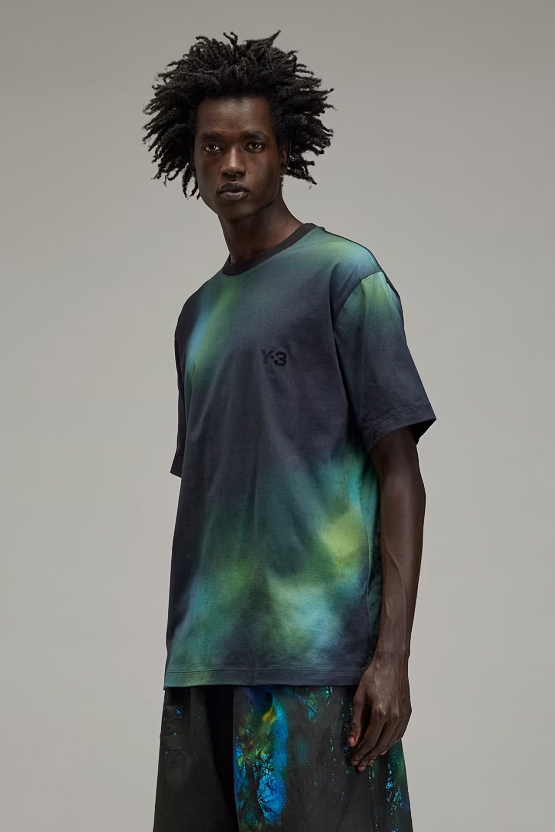 Y-3 Regular Cotton Jersey AOP T-Shirt