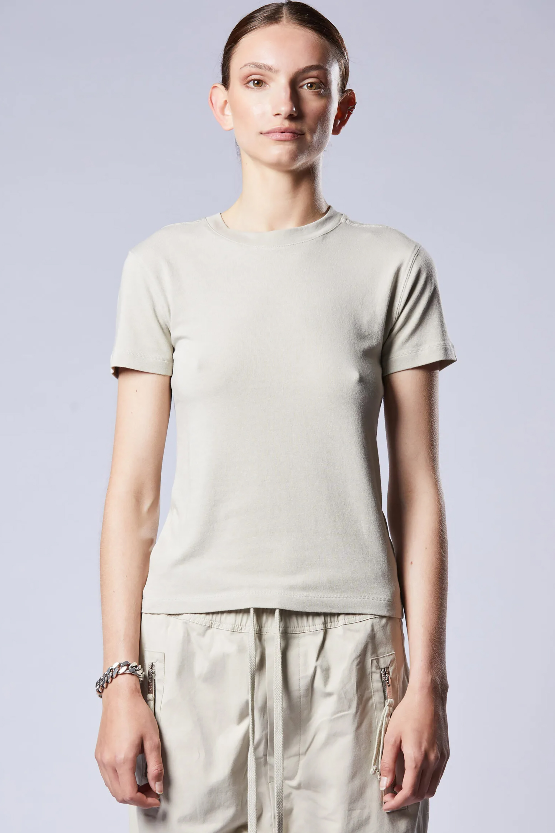 THOM KROM Round Neck Cotton Modal Jersey T-Shirt