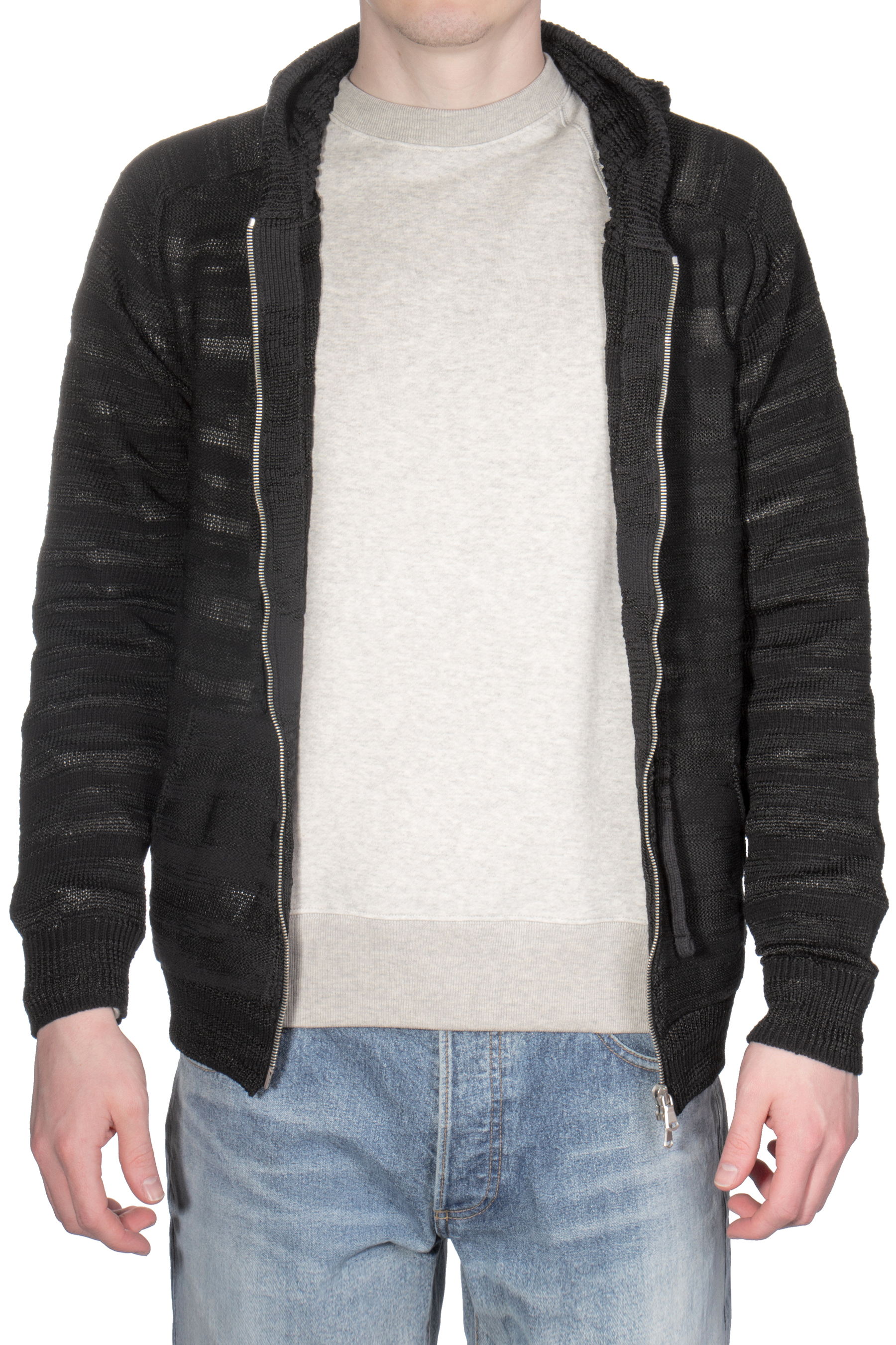 ROBERTO COLLINA Light Cotton Blend Knit Zip-Hoodie