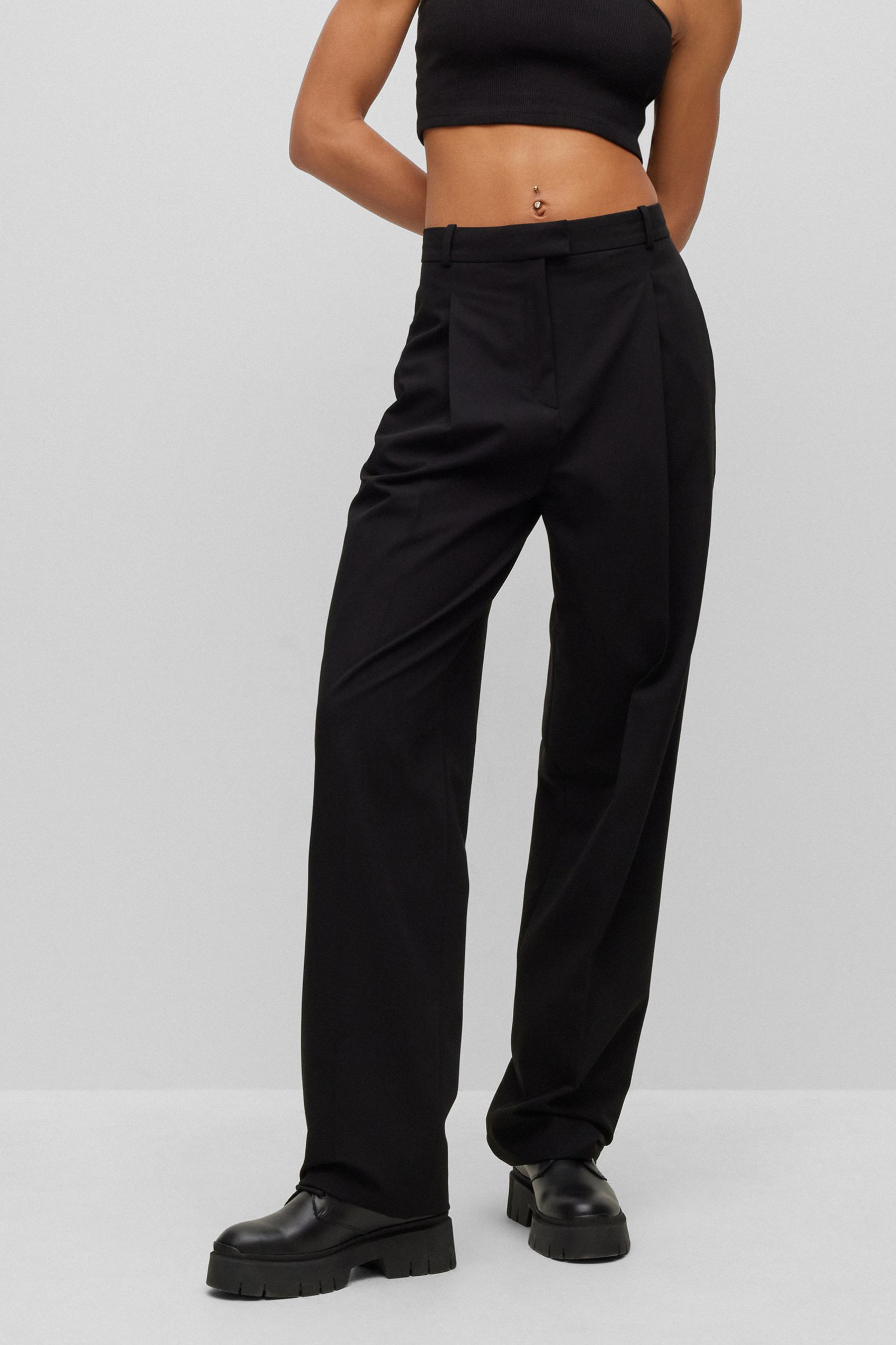 HUGO Stretch Fabric Pants Hasabu