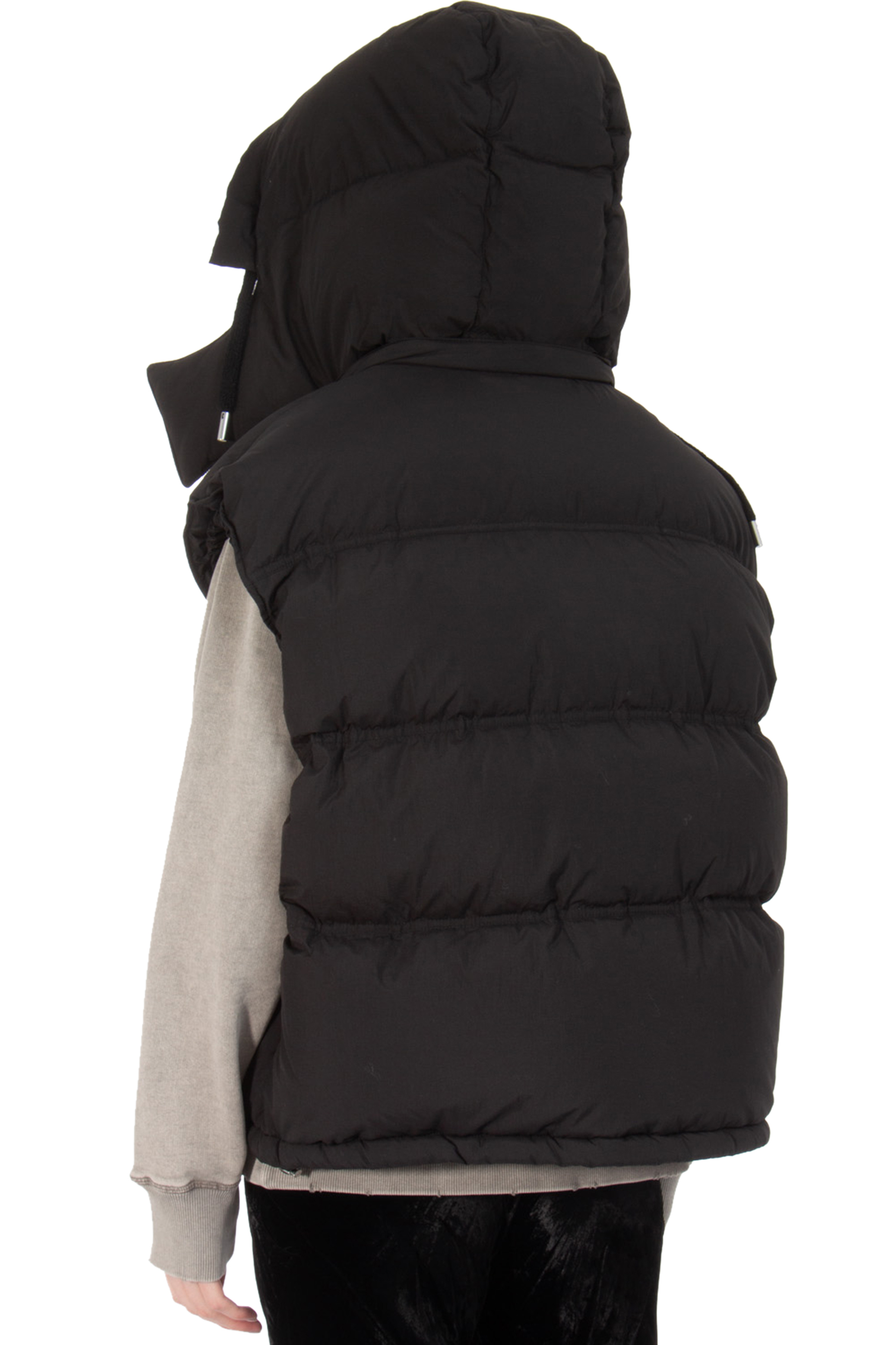 AMI PARIS Hooded Nylon Canvas Down Vest