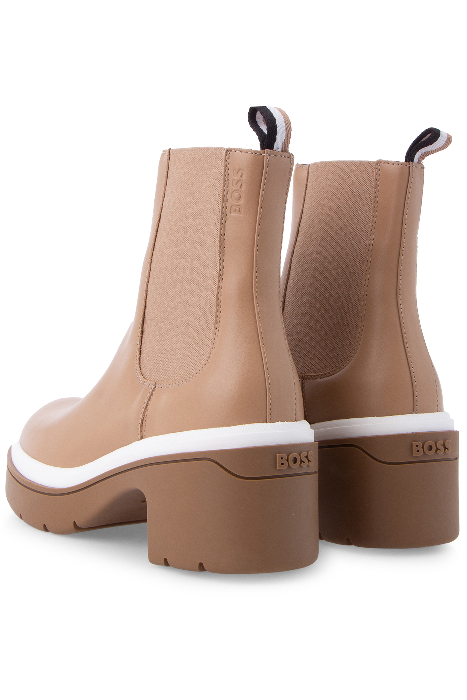 BOSS Cow Leather Chelsea Boots Carol