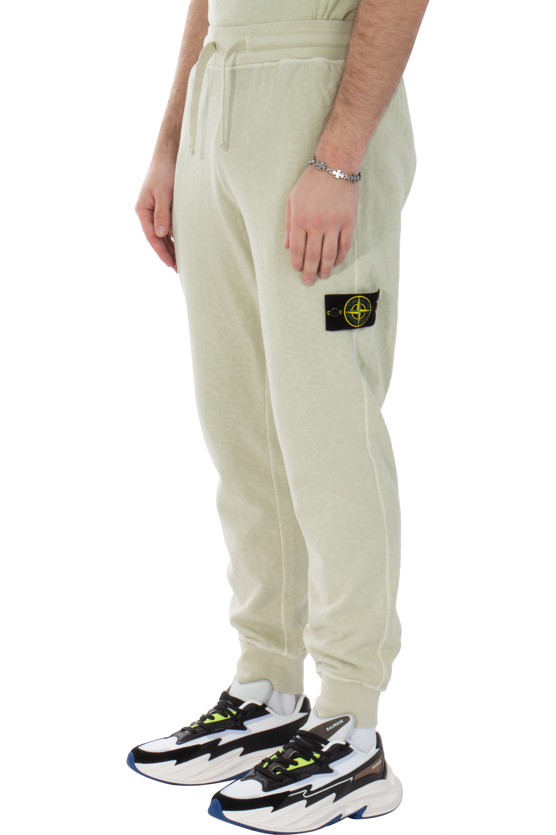 STONE ISLAND Old Effect Cotton Sweatpants