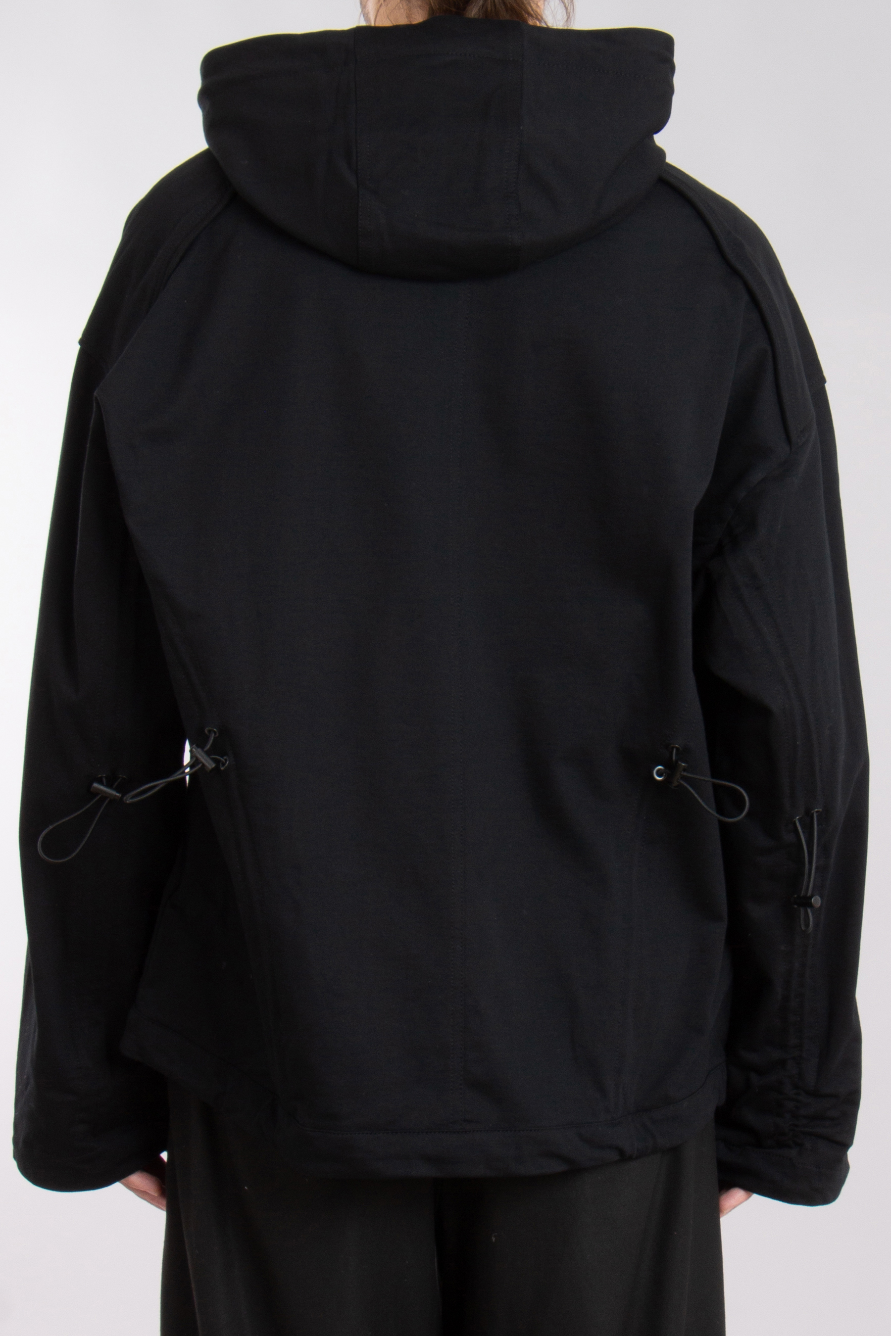 JUUN.J Oversized Drawstring Cotton Hoodie