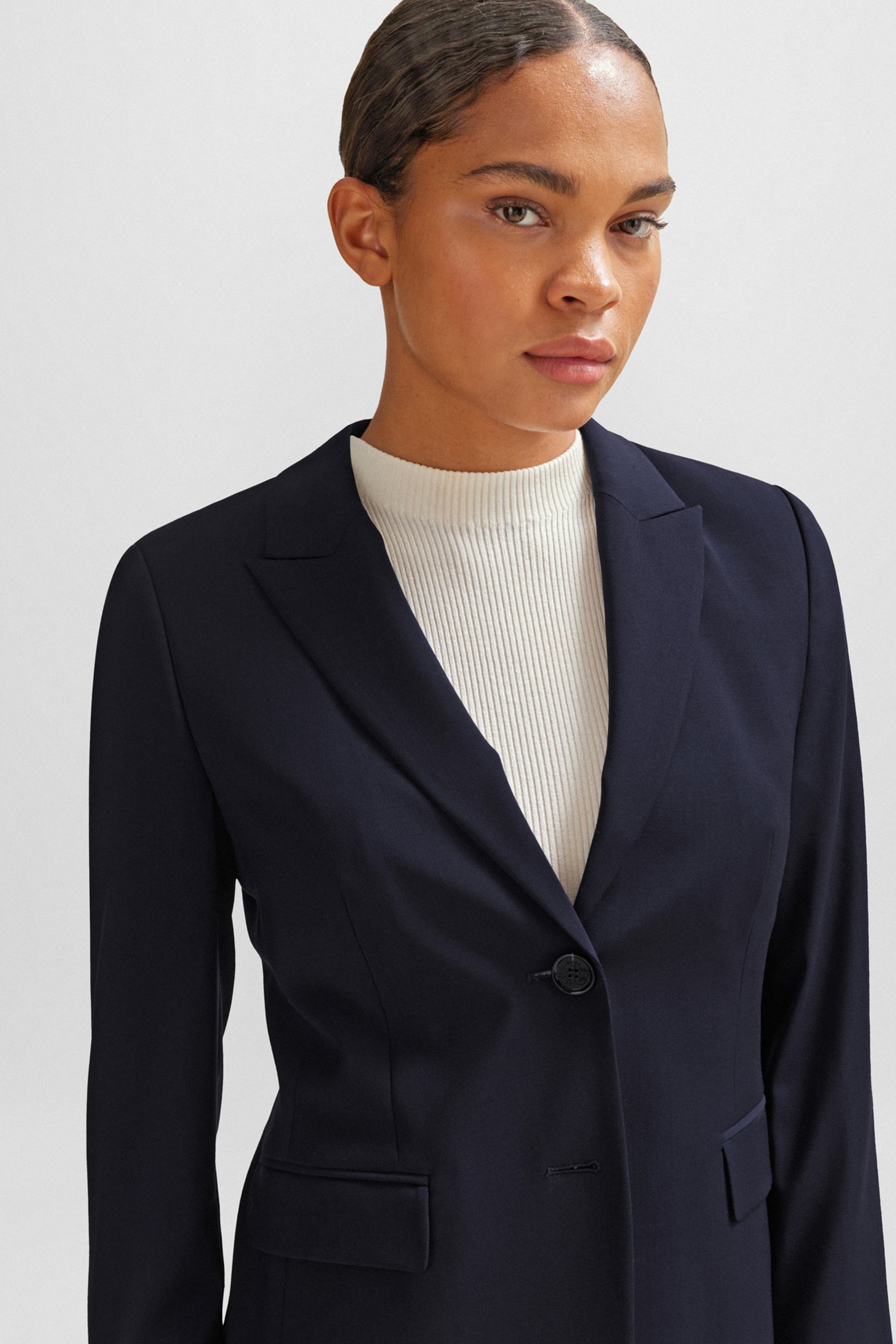 BOSS Regular Fit Virgin Wool Blazer Juleah