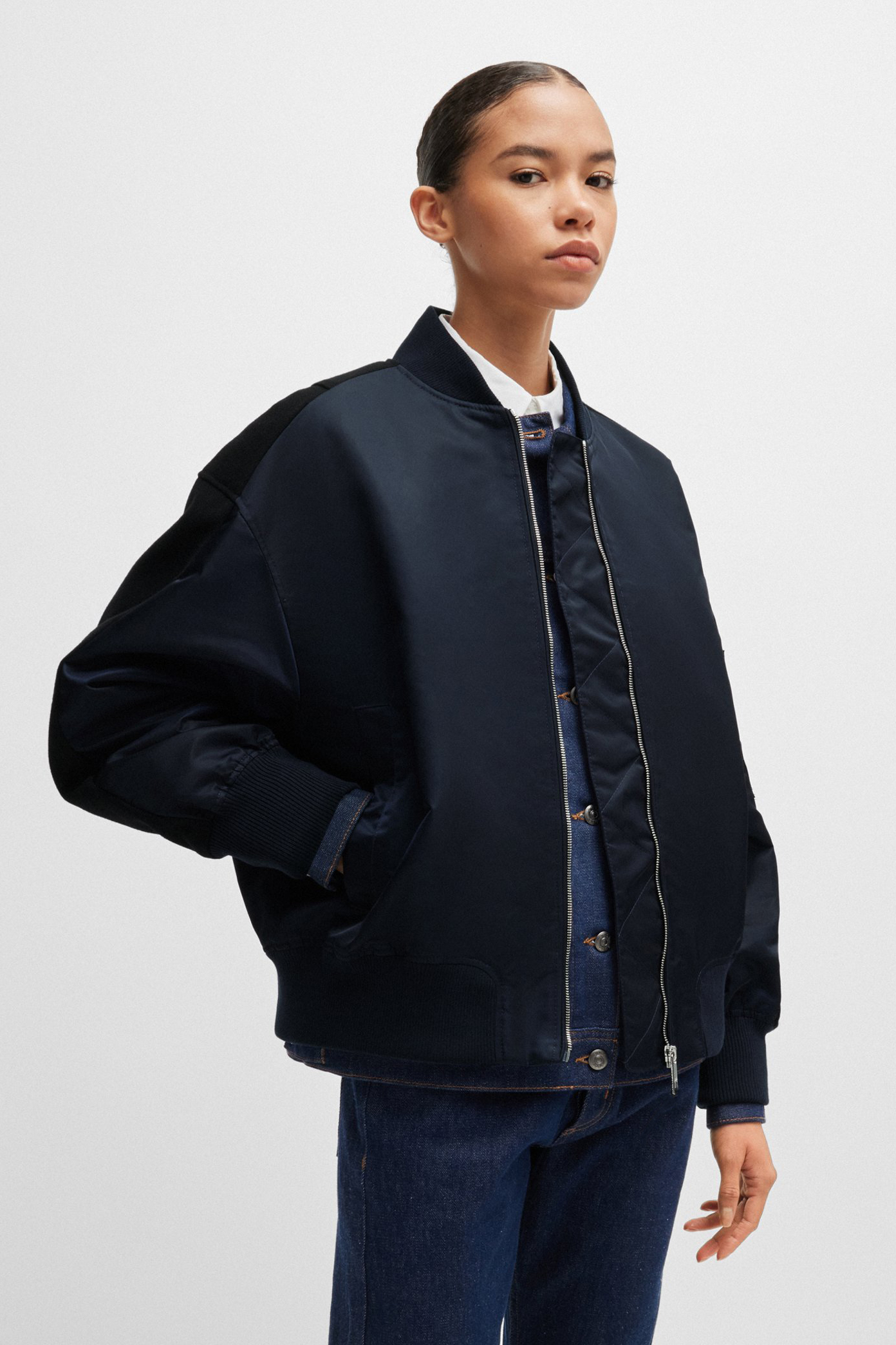 BOSS Nylon Bomber Jacket Pamilano