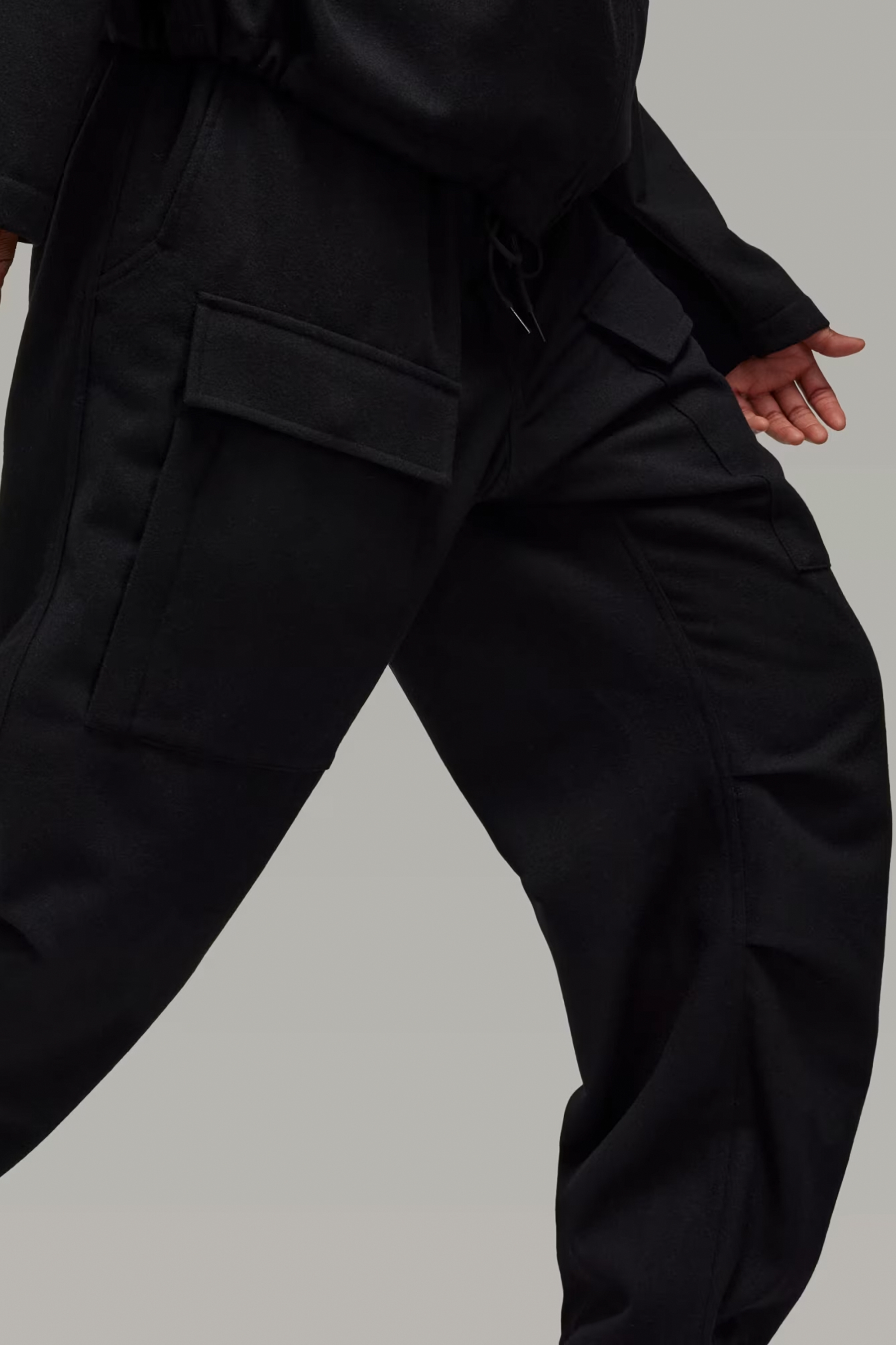 Y-3 Recycled Polyester-Wool Flannel Cargo Pants | M | IZ1879//M