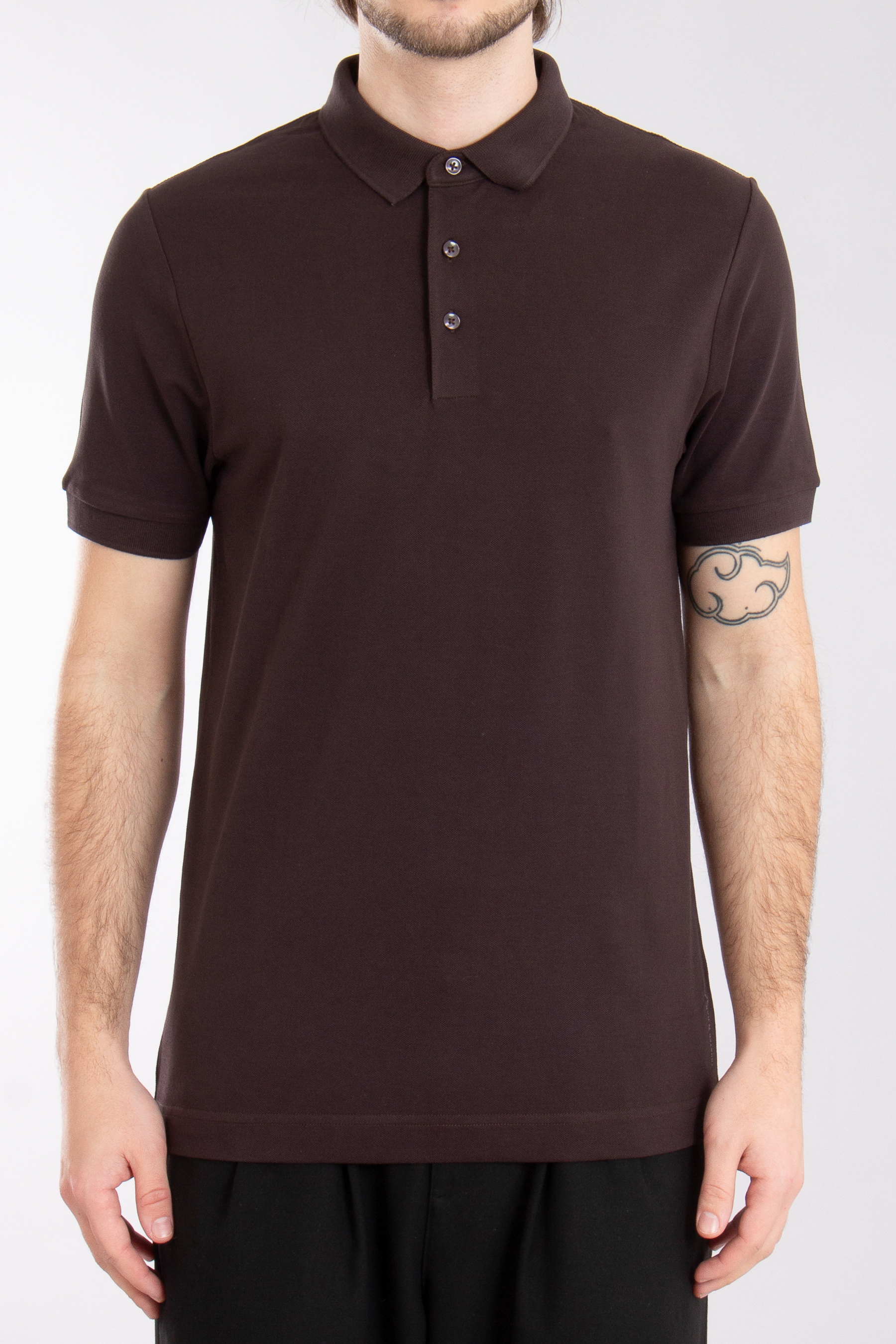 TRUSTED HANDWORK Supima Cotton Piqué Polo Shirt