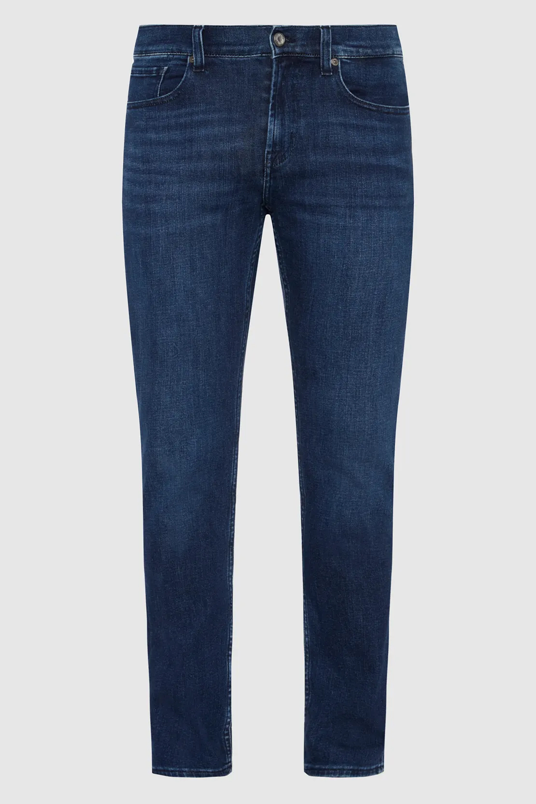 7 FOR ALL MANKIND Luxury Cotton-Cashmere-Stretch Denim Jeans Slimmy