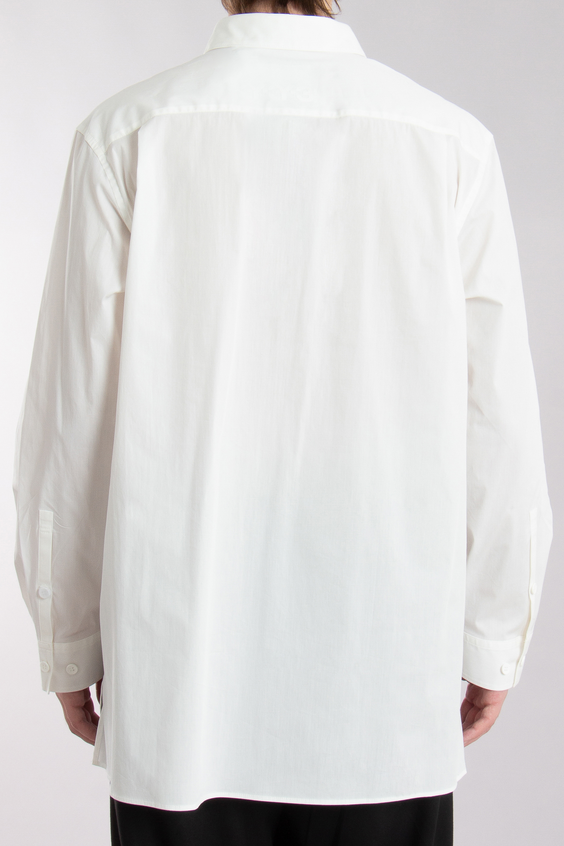 Y-3 Pleated Cotton-Nylon Stretch Shirt