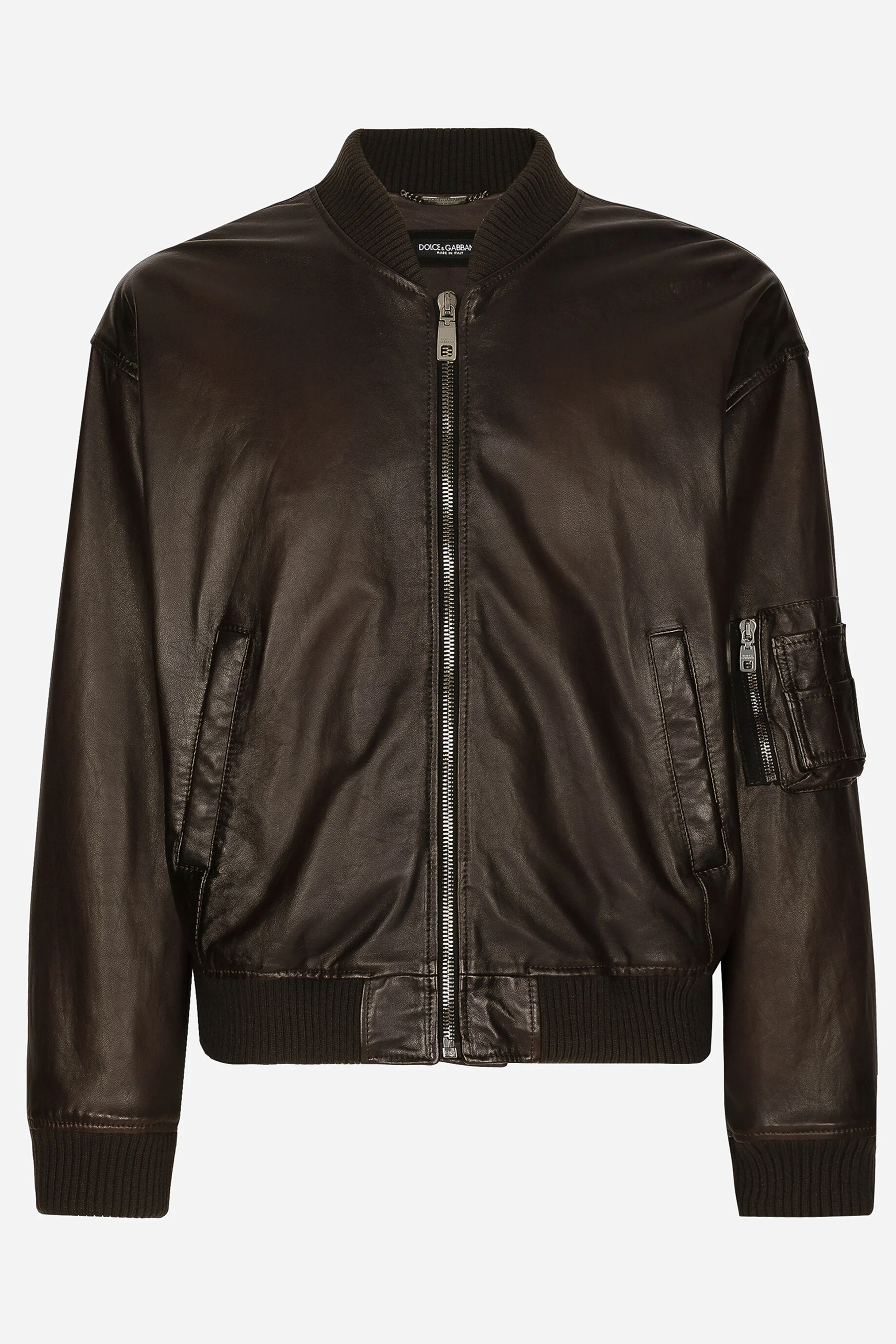 DOLCE & GABBANA Padded Leather Jacket