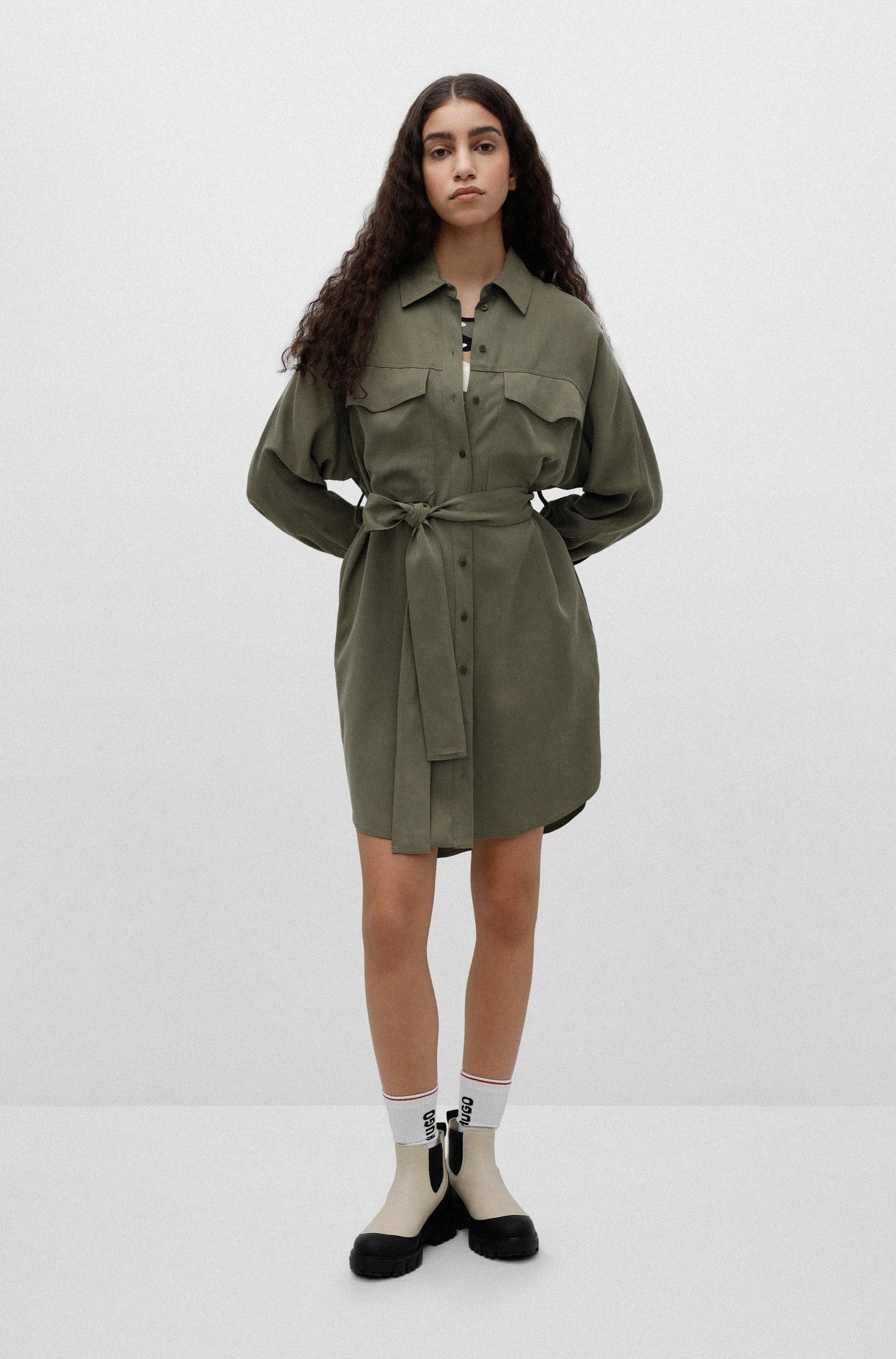 HUGO Lyocell Shirt Dress Kimova