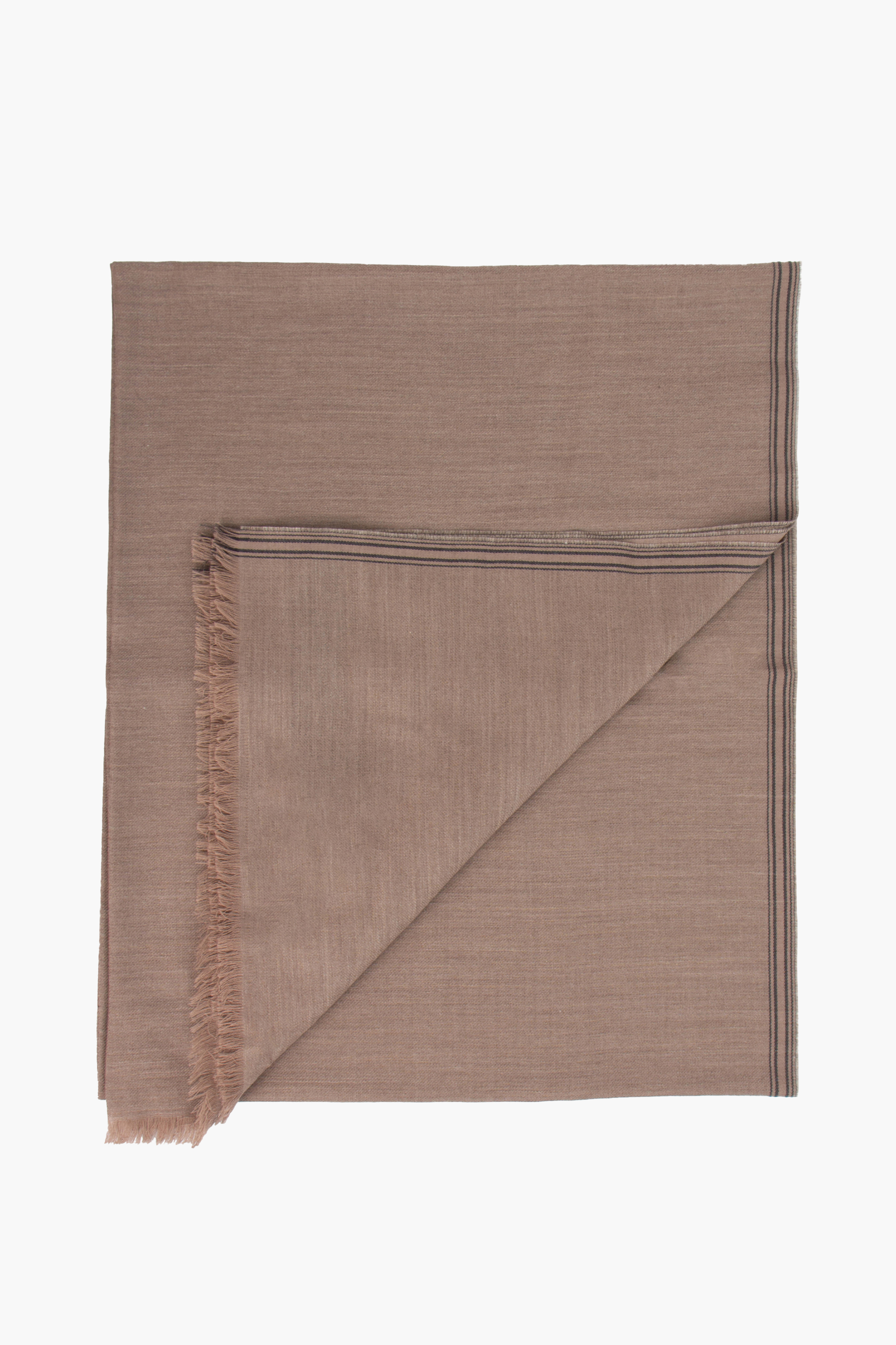 BRIONI Lightweight Wool-Cashmere-Silk Scarf