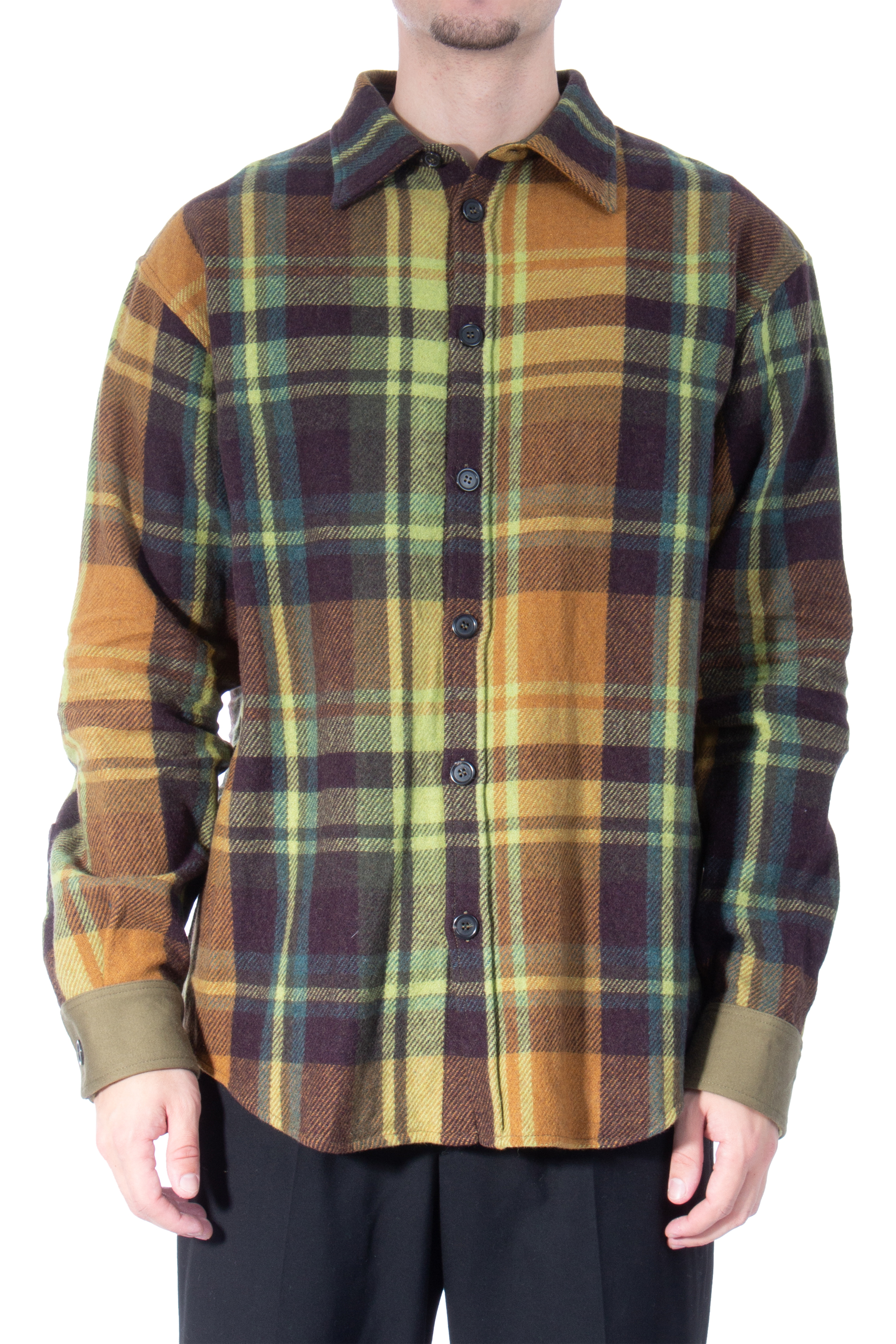 DSQUARED2 Wool Blend Flannel Shirt Timberman