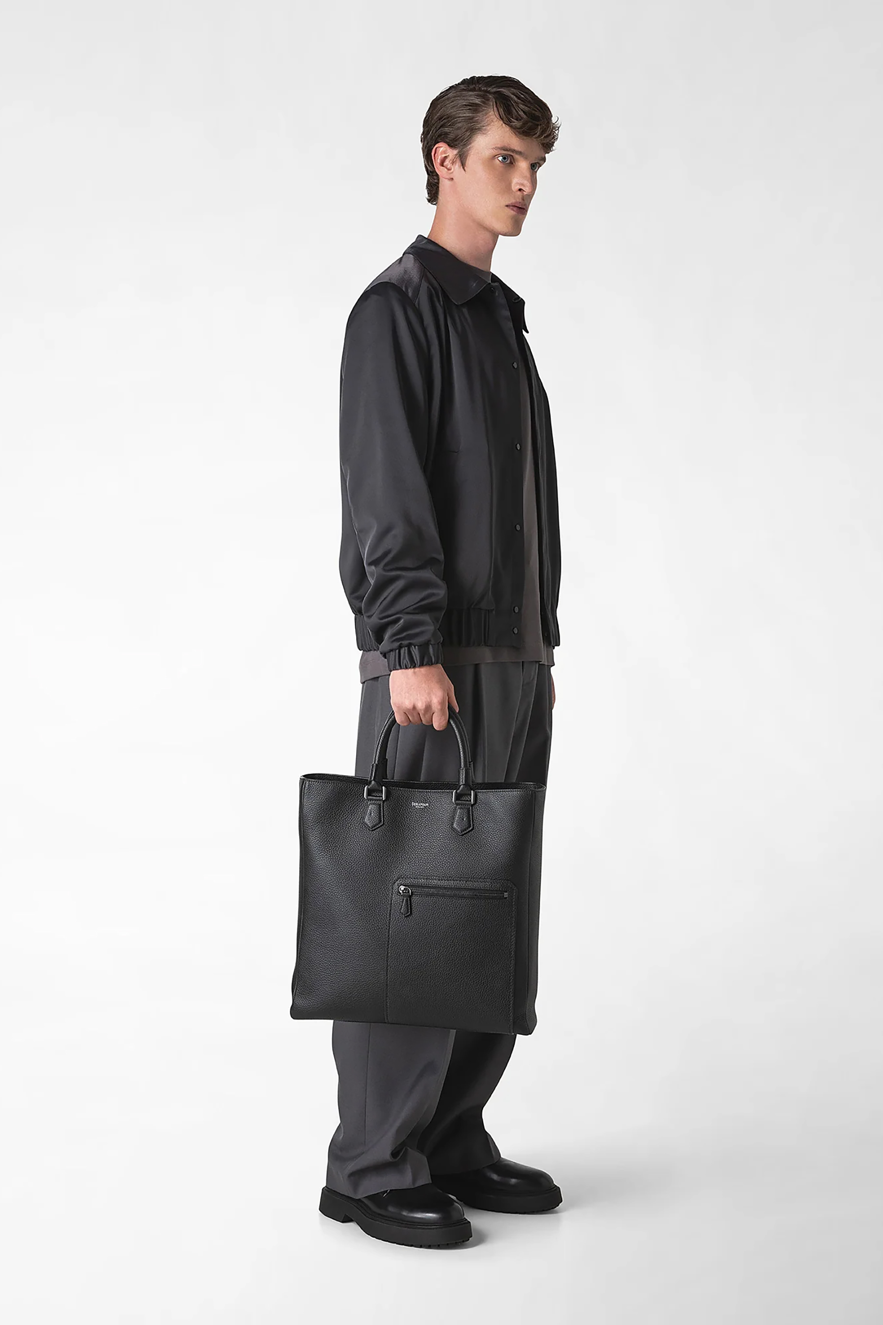 SERAPIAN Cashmere Leather Tote Bag Quattordici