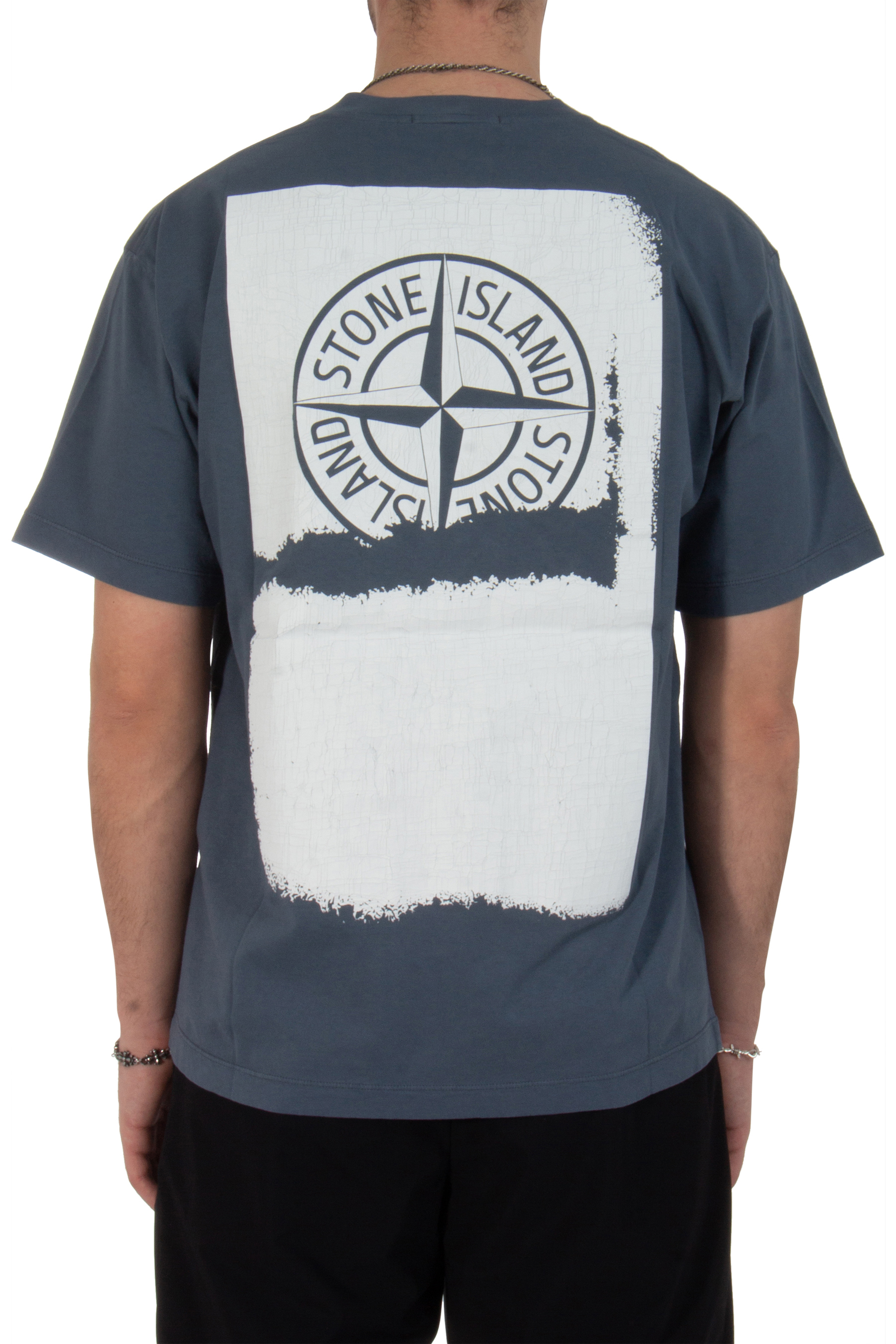 STONE ISLAND Printed Cotton T-Shirt