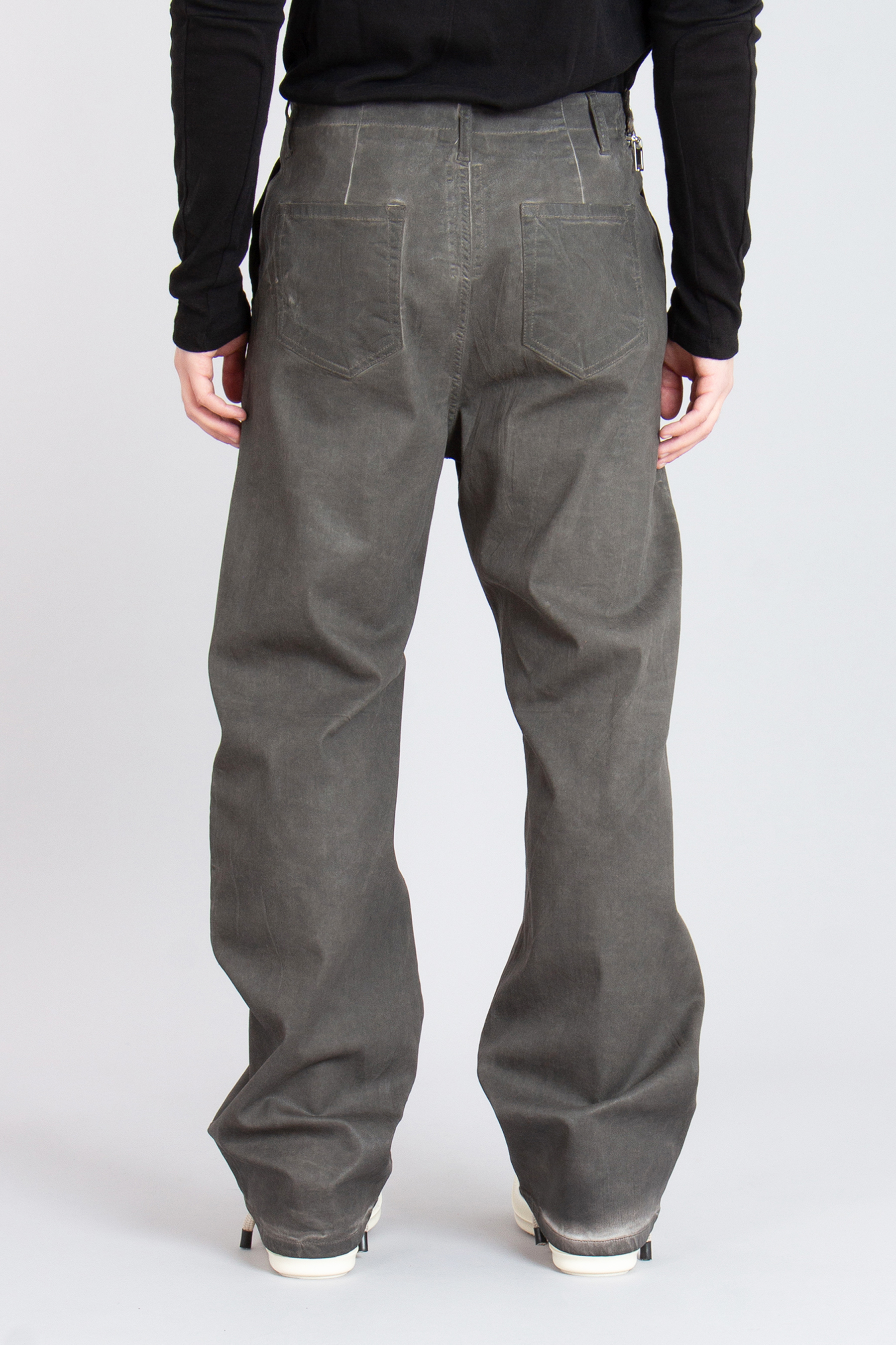 RICK OWENS DRKSHDW Aircut Overdyed Foil Stretch Denim Jeans