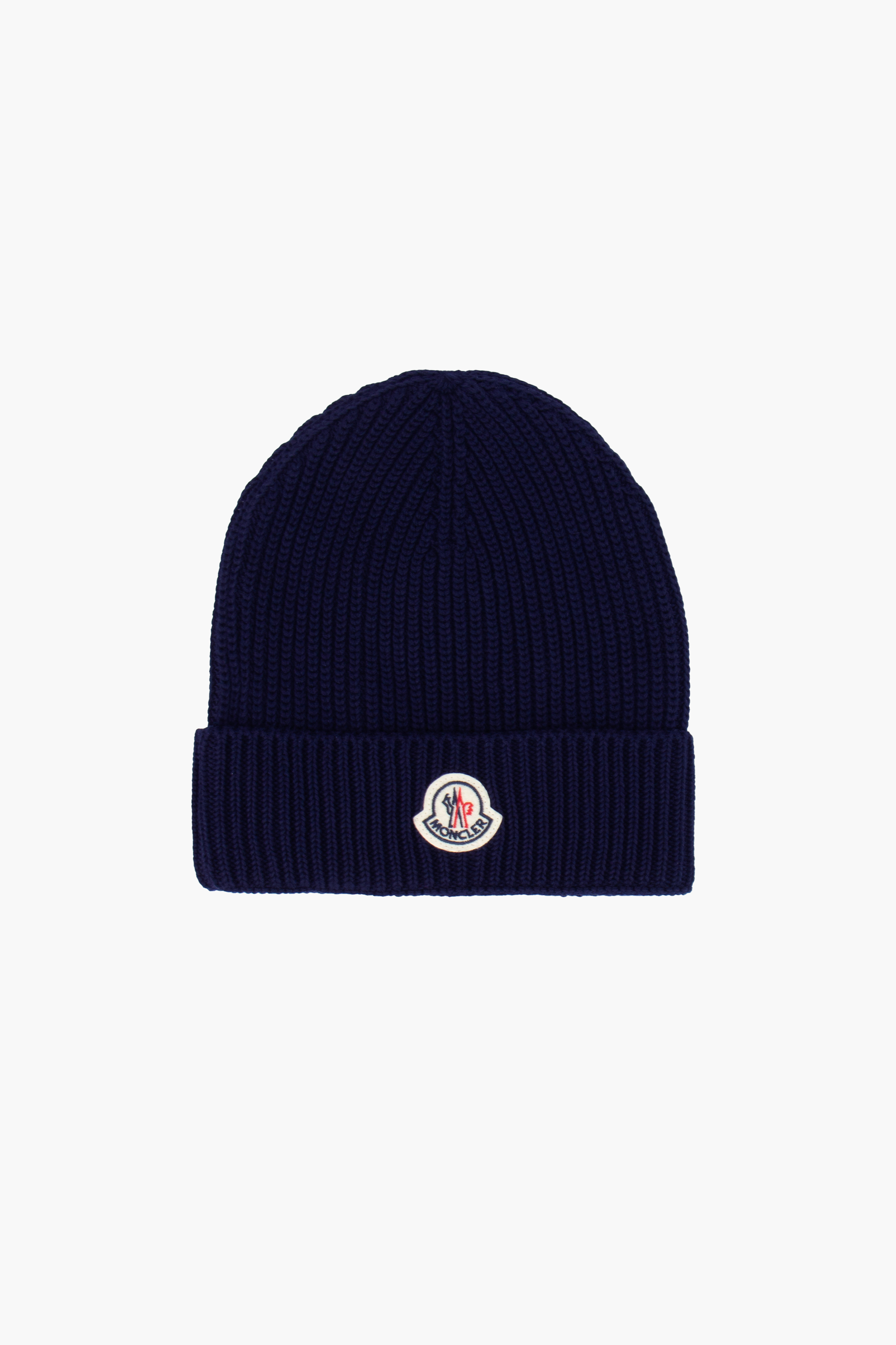 MONCLER Monogram Cotton Knit Beanie