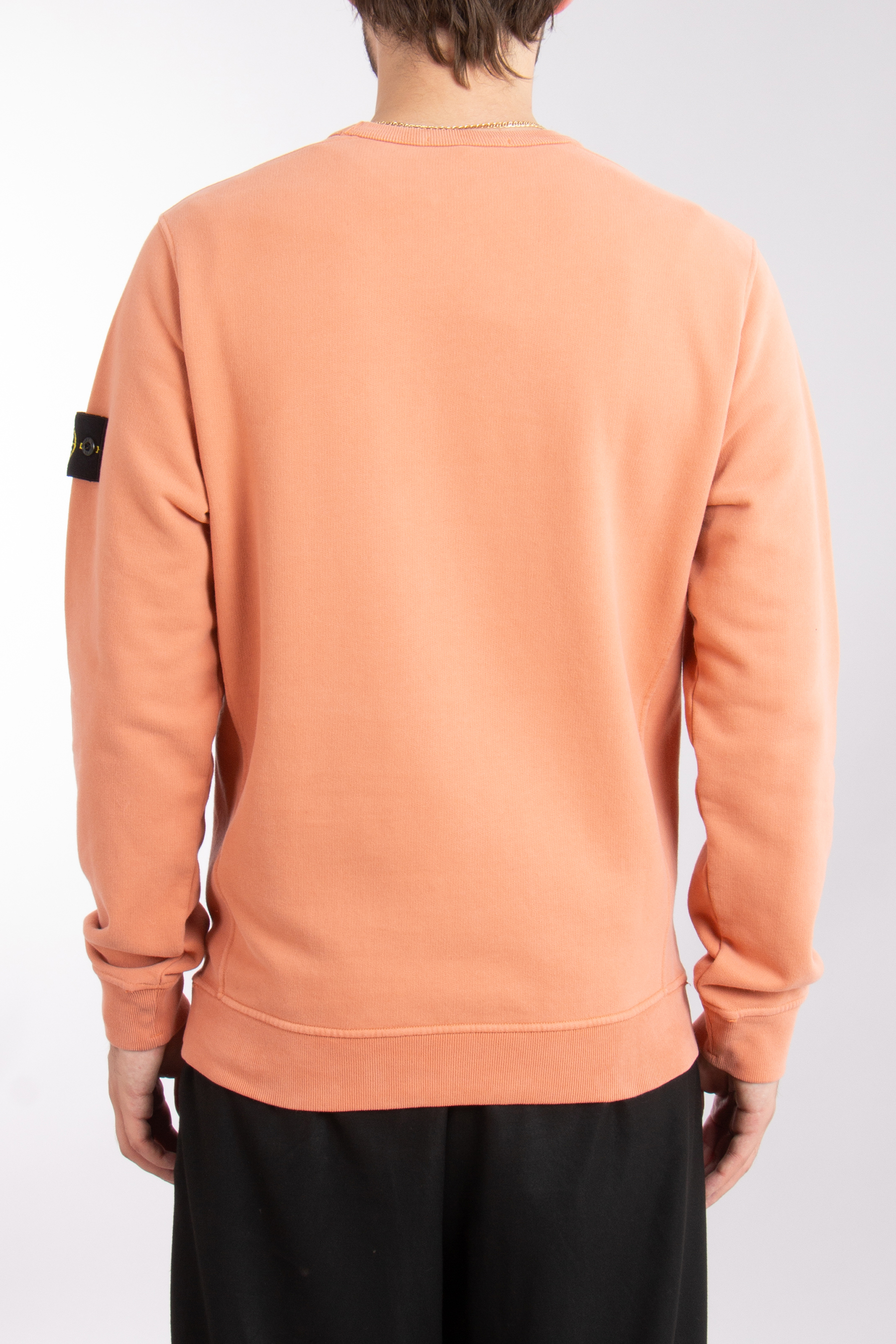 STONE ISLAND Brushed Organic Cotton Fleece Sweatshirt