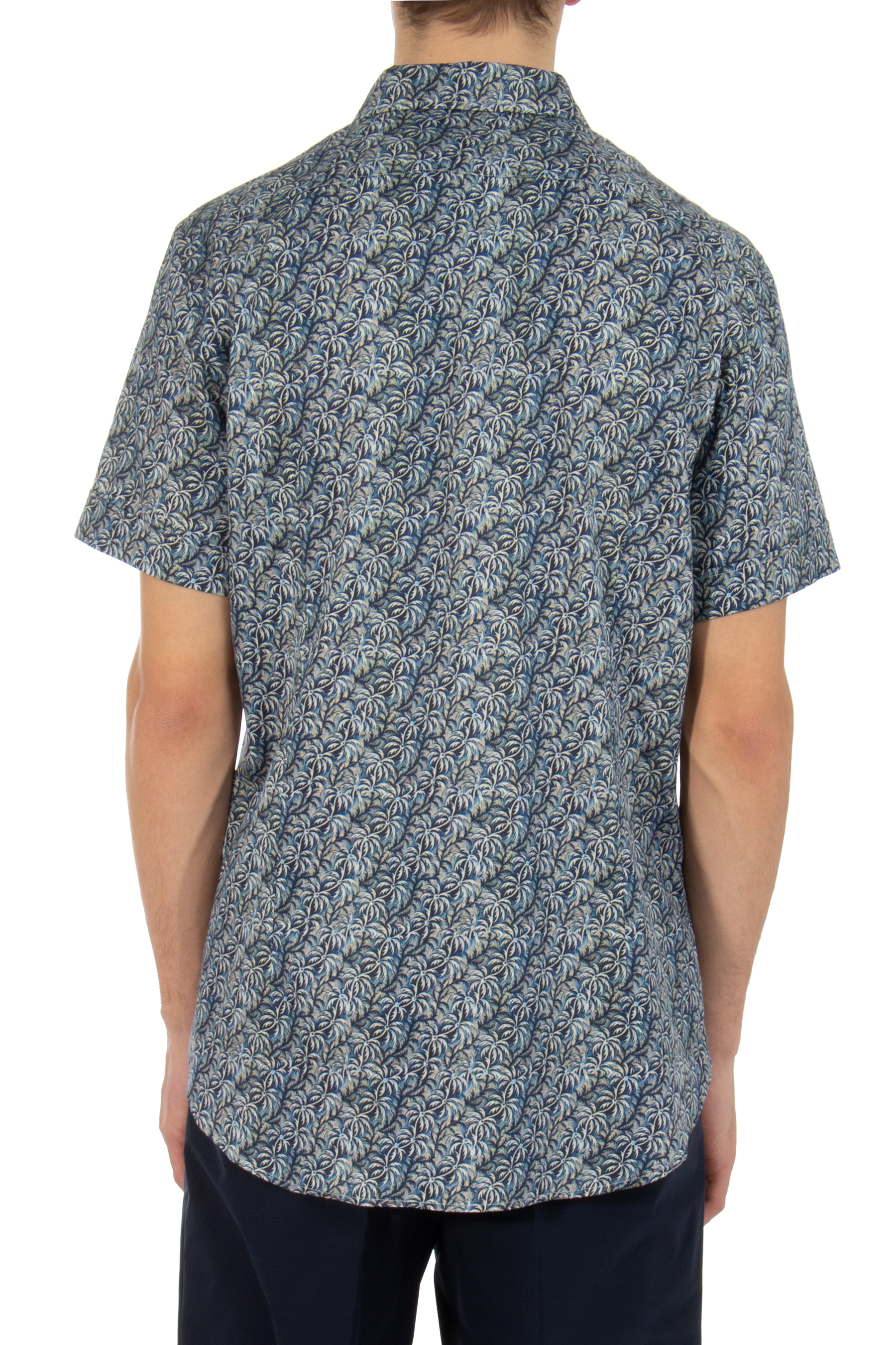 ETRO Patterned Cotton Short-Sleeve Shirt