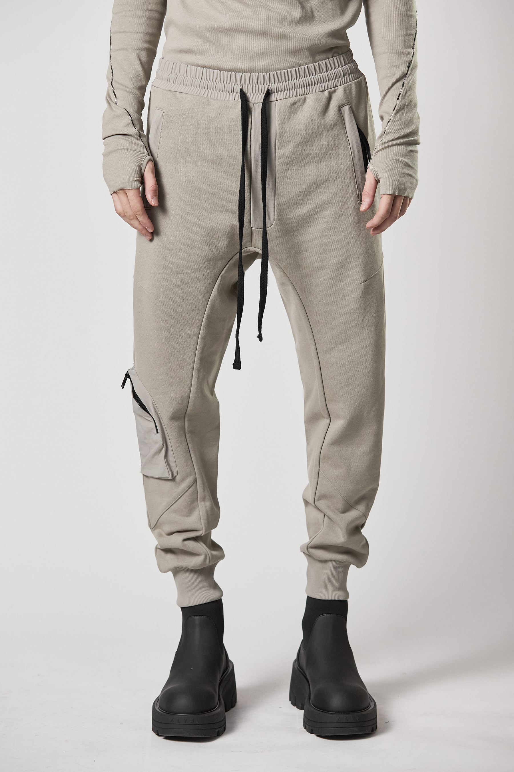 THOM KROM Drop Crotch Cotton Jersey Pants