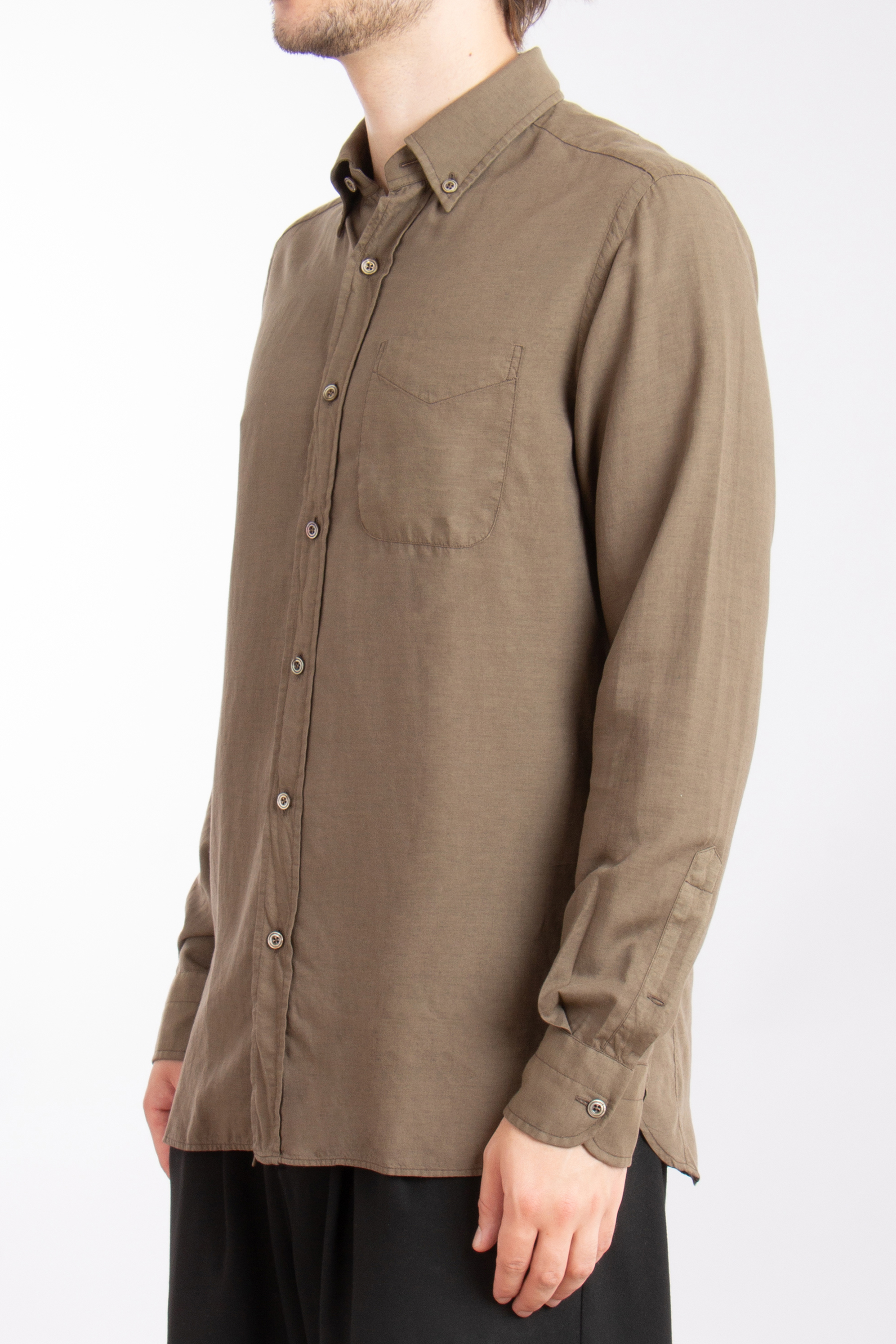 TOM FORD Lyocell-Cotton-Cashmere Blend Shirt