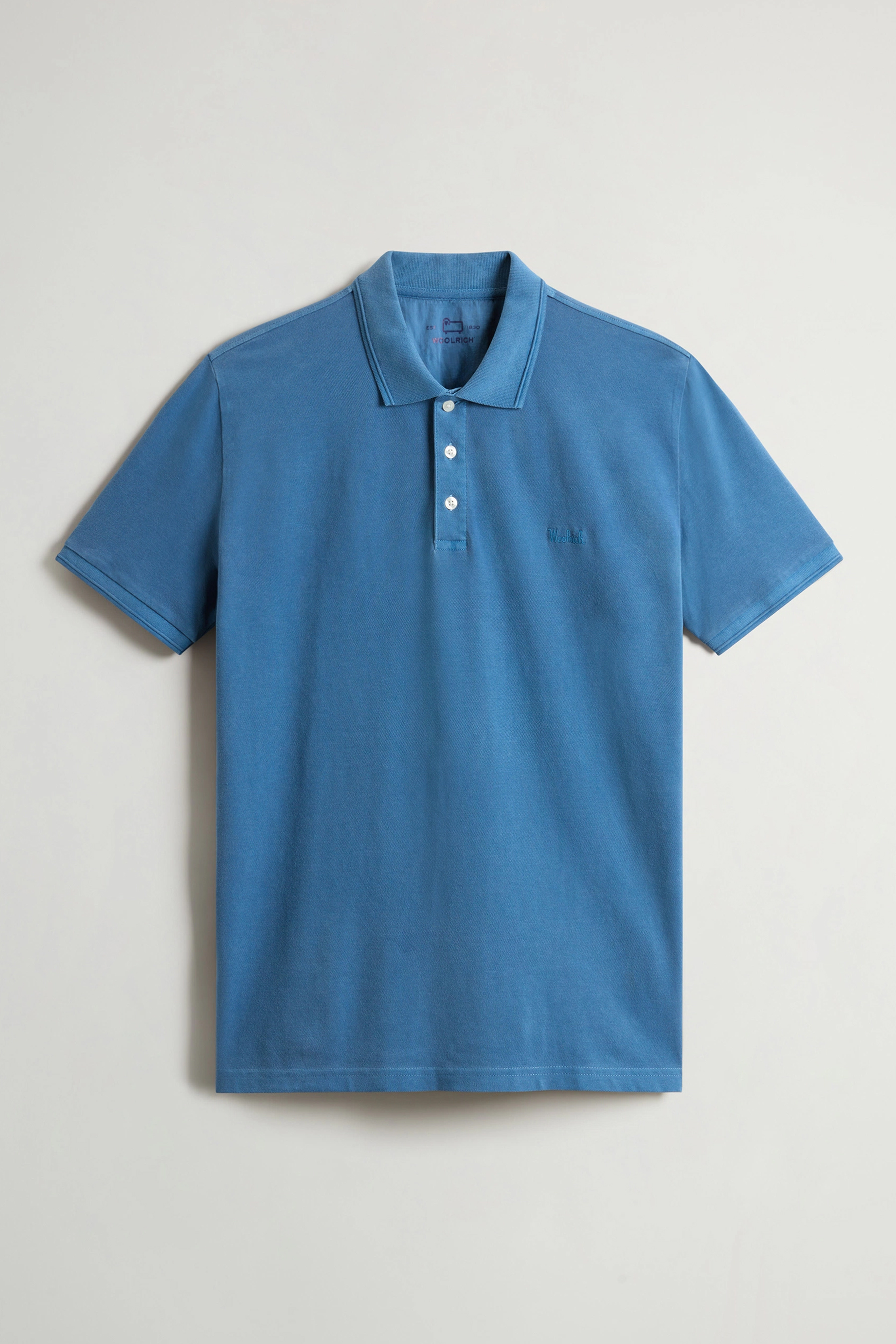 WOOLRICH Slim Fit Stretch Cotton Piqué Polo Shirt Mackinack