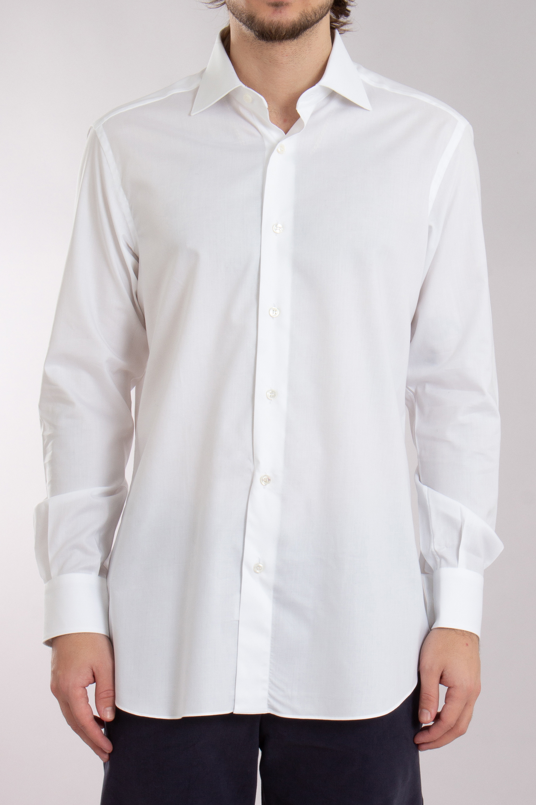 BRIONI Regular Fit Organic Cotton Shirt Ventiquattro 