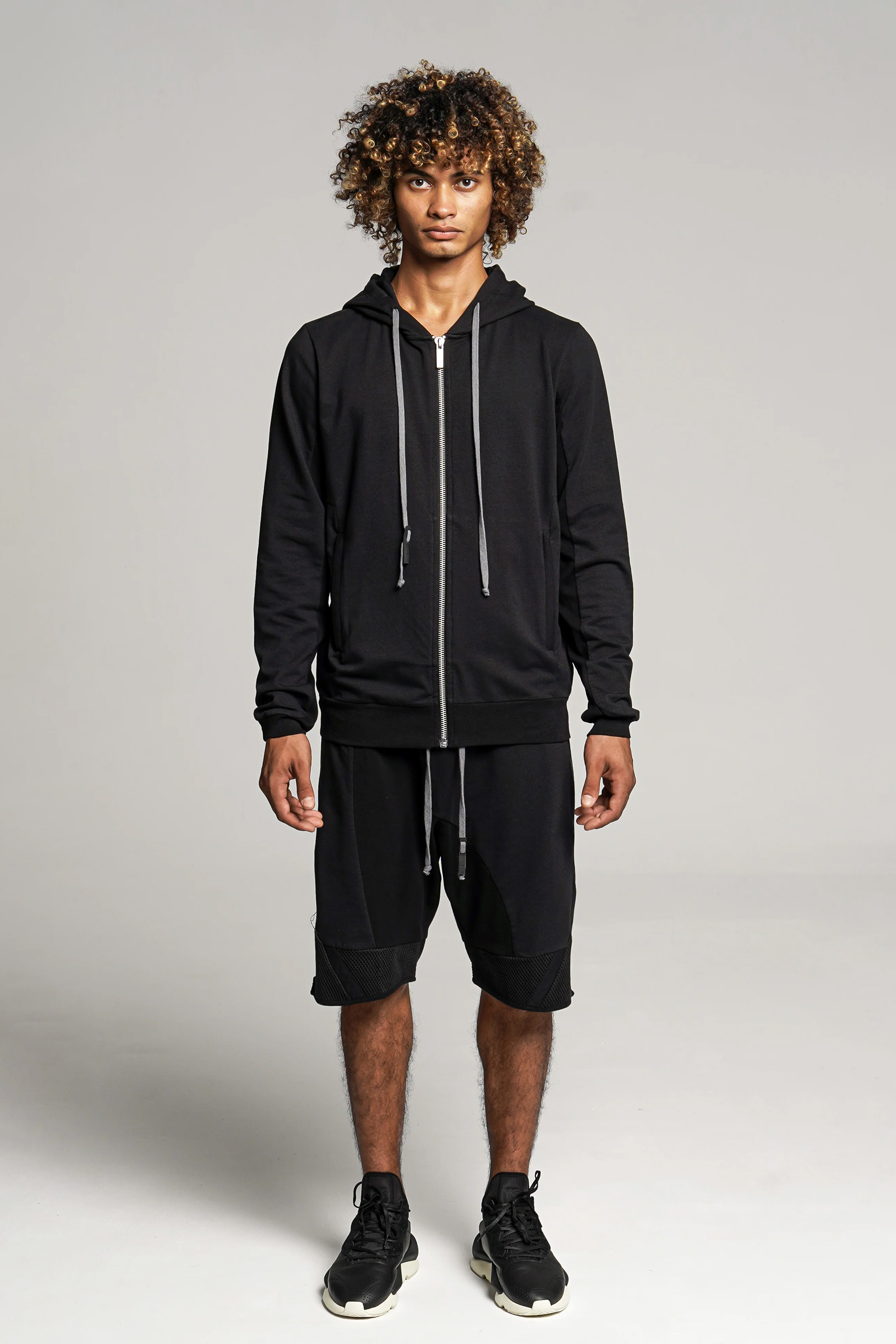 RE:VOLVER ATELIER Cotton Stretch Jersey Zip Hoodie