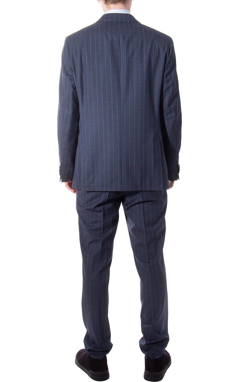 DRESSLER Striped Virgin Wool Suit Sean