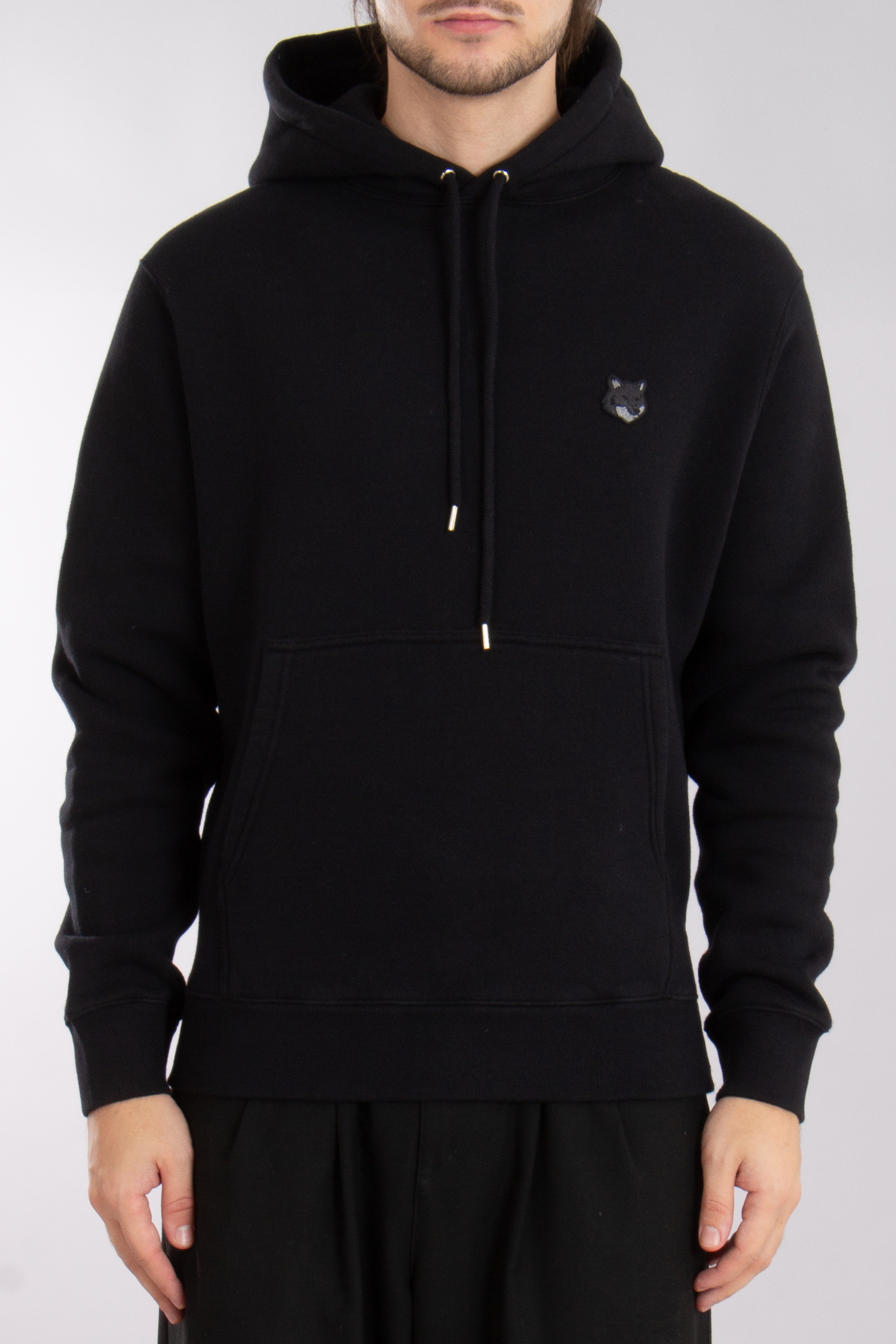 MAISON KITSUNÉ Bold Fox Head Patch Cotton Fleece Hoodie