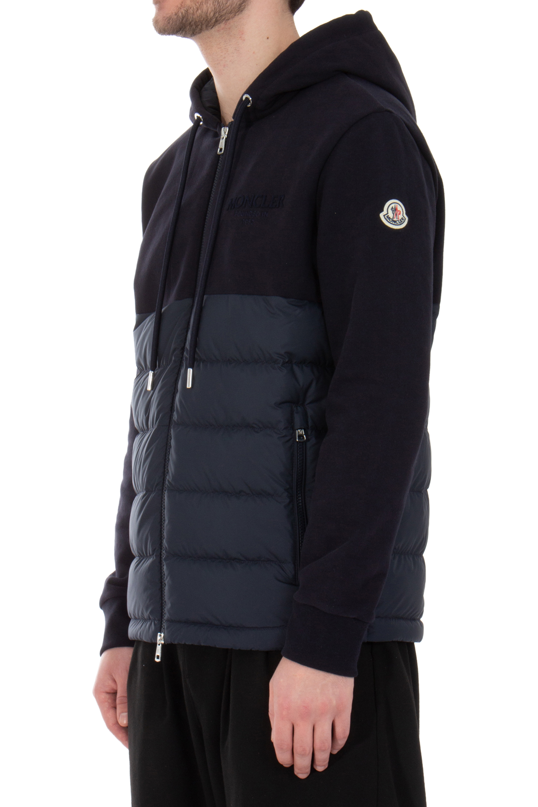 MONCLER Padded Cotton Zip Hoodie