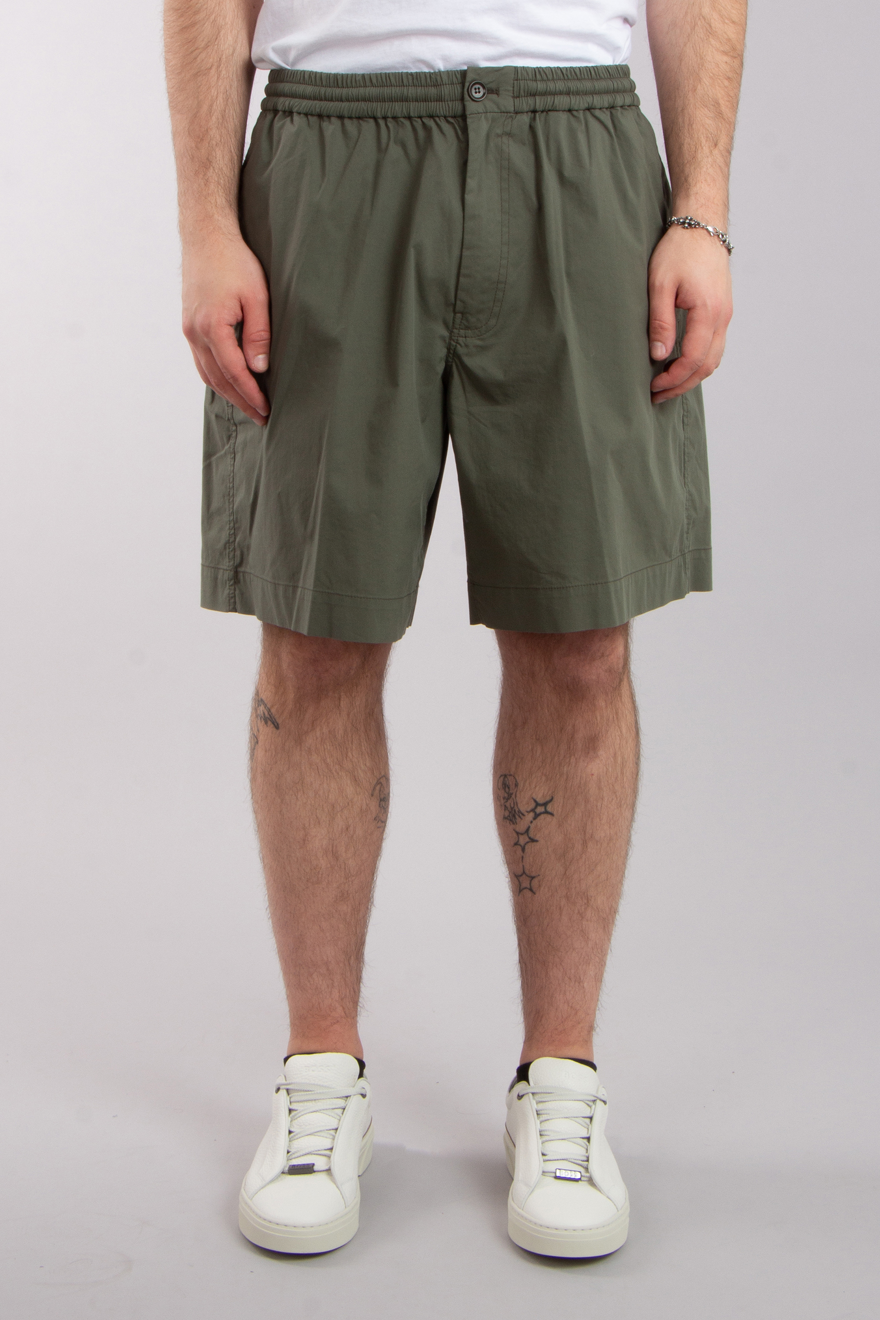 ASPESI Cotton Nylon Poplin Bermuda Shorts Nemo