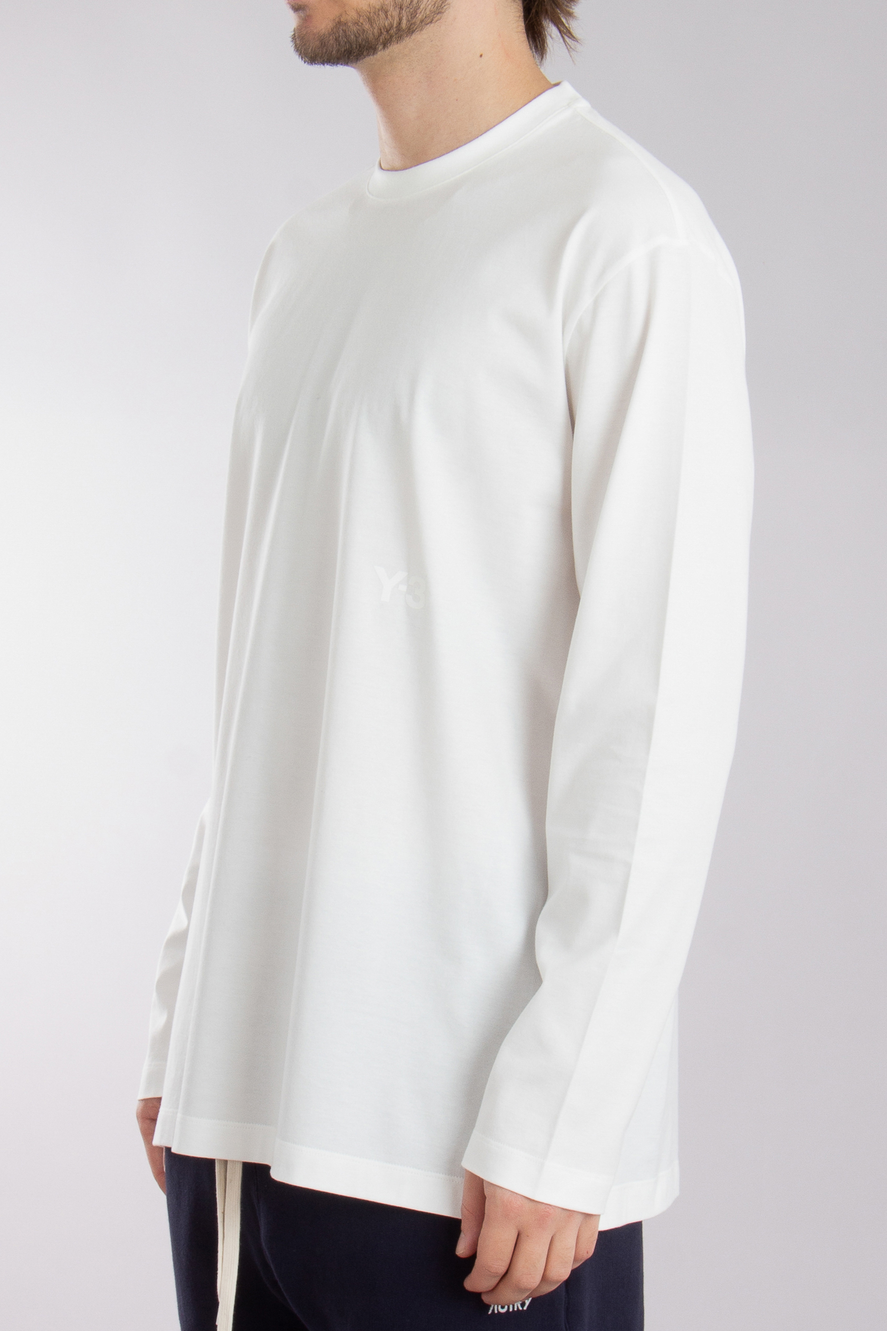 Y-3 Regular Cotton Jersey Long Sleeve T-Shirt