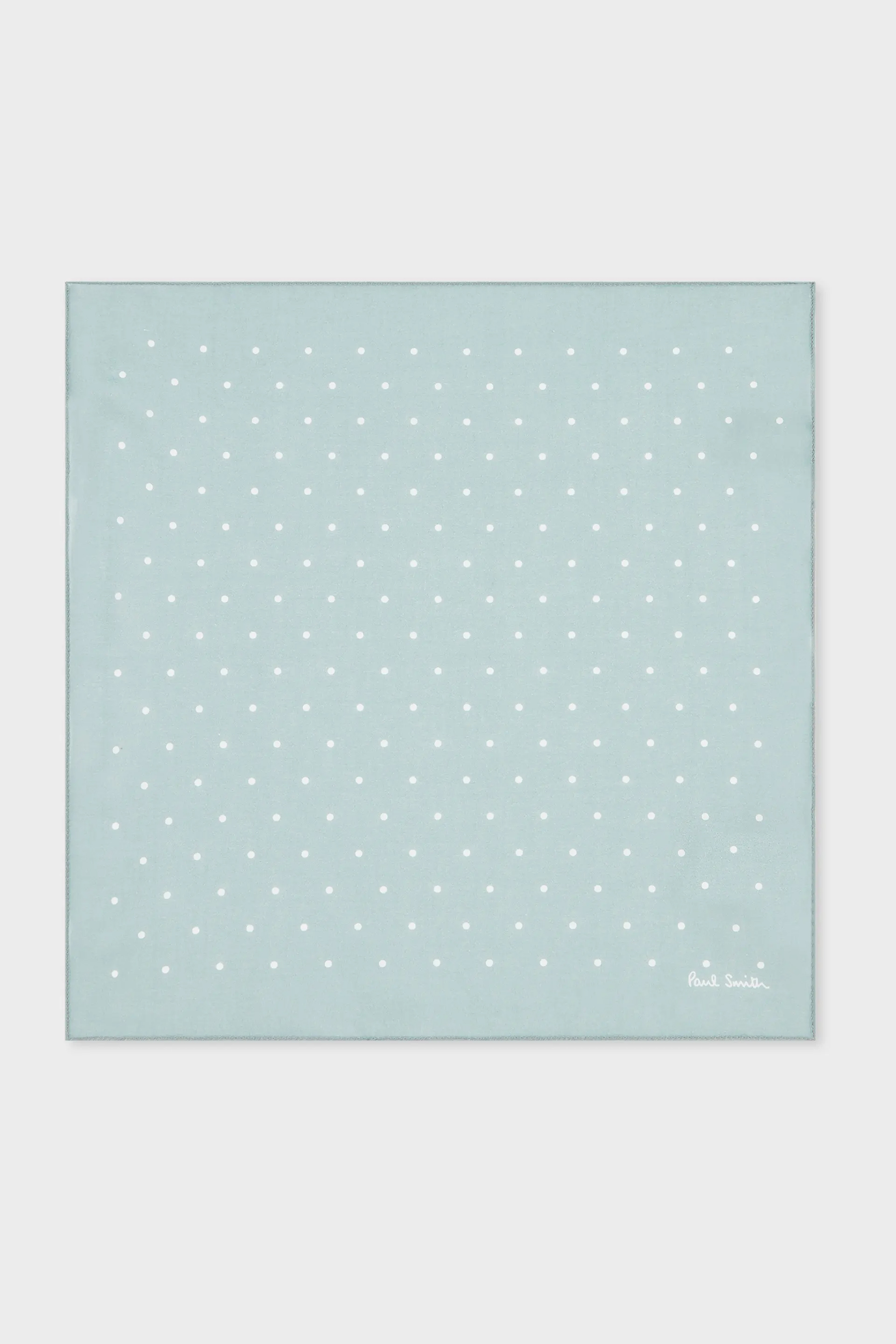 PAUL SMITH Polka Dot Cotton Pocket Square