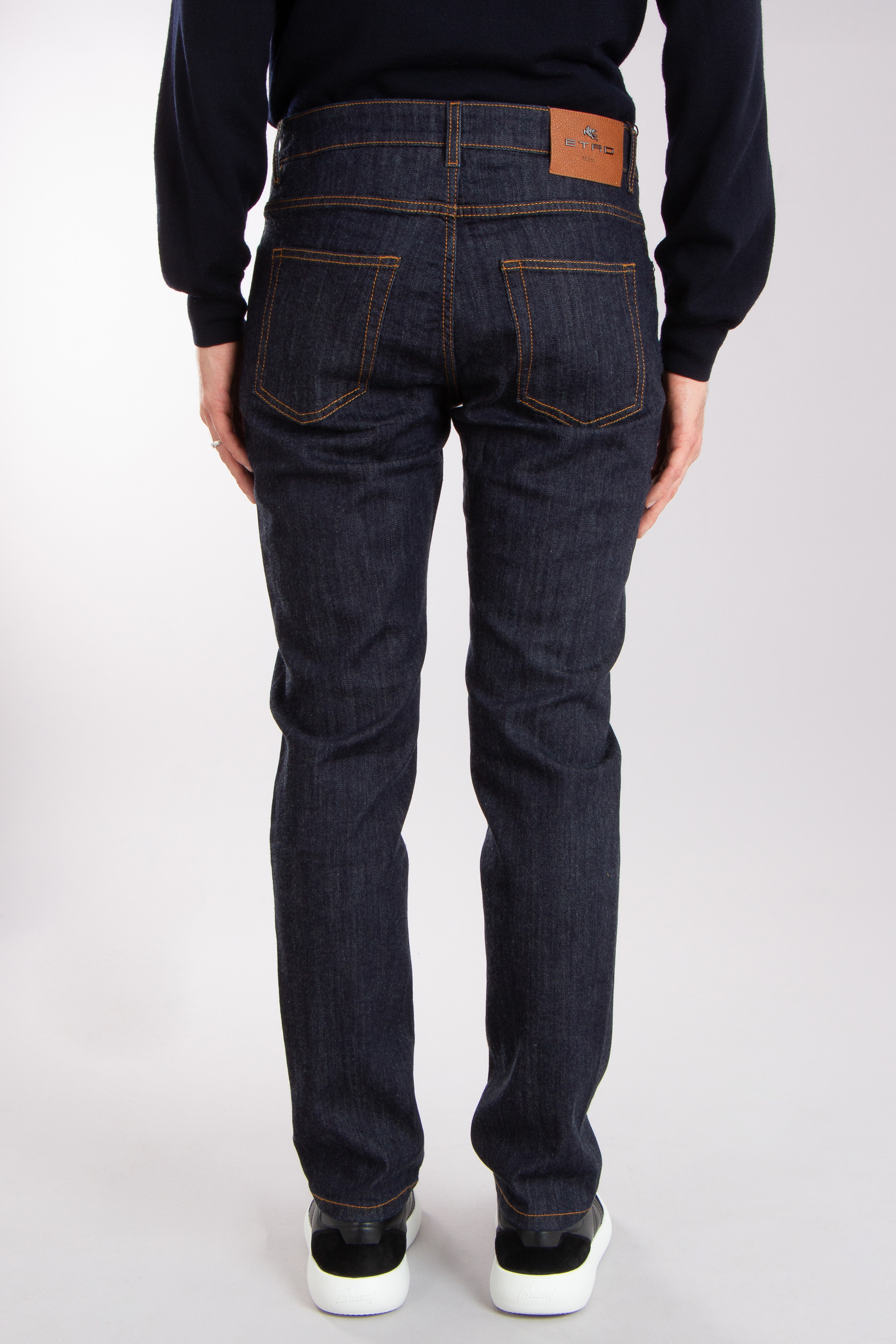 ETRO Regular Fit Cotton-Cashmere Stretch Denim Jeans