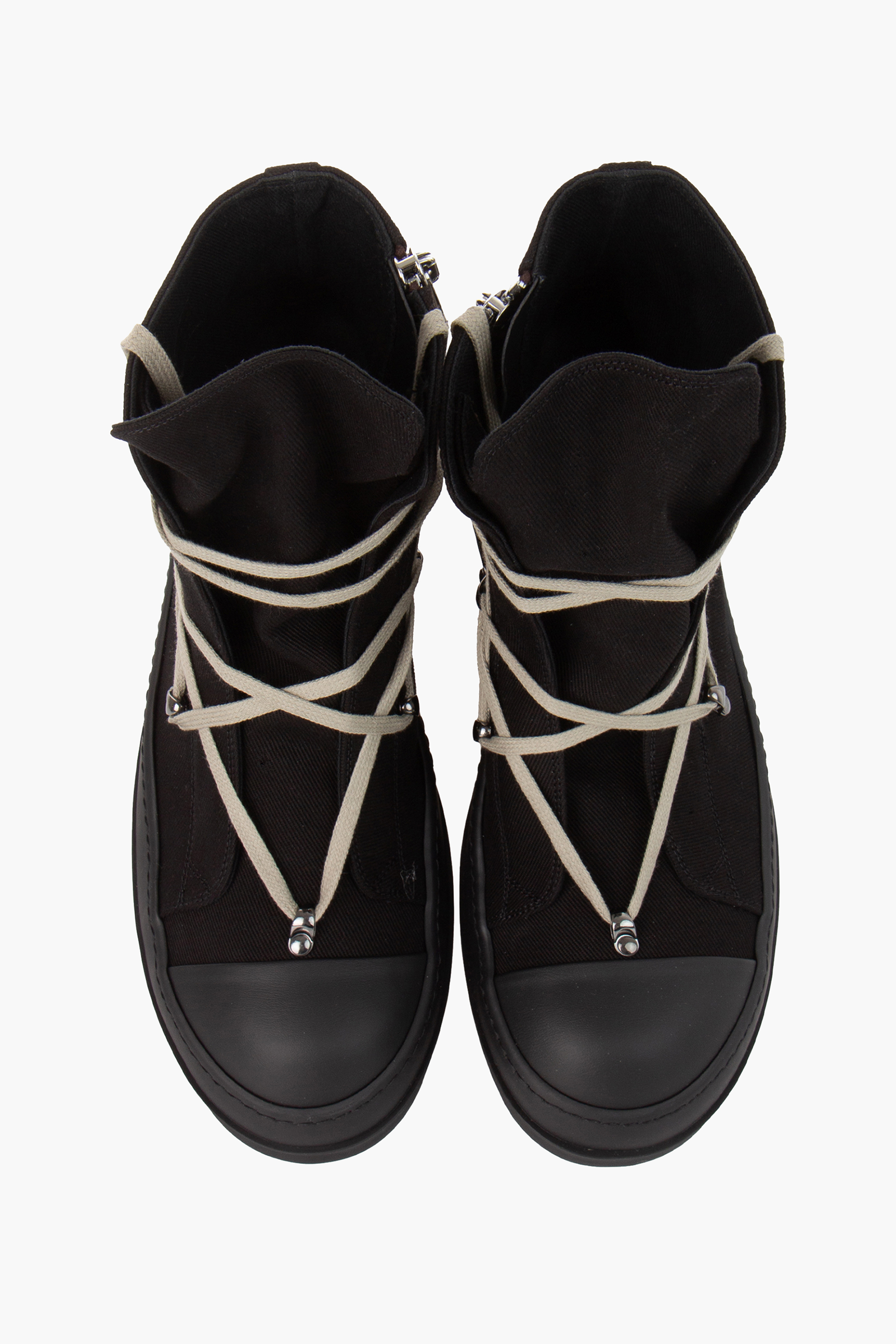 RICK OWENS DRKSHDW Overdyed Denim Hexa Sneakers