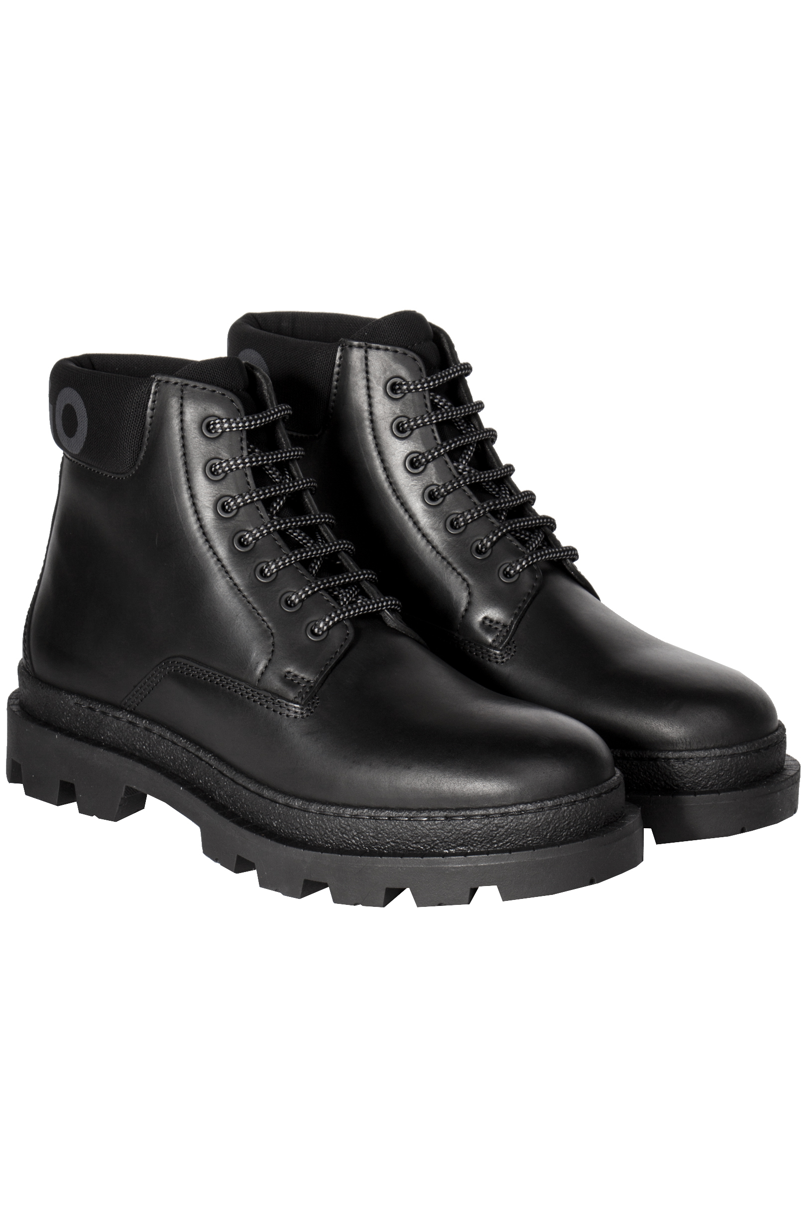 HUGO Branded-Collar Half Boots Graham