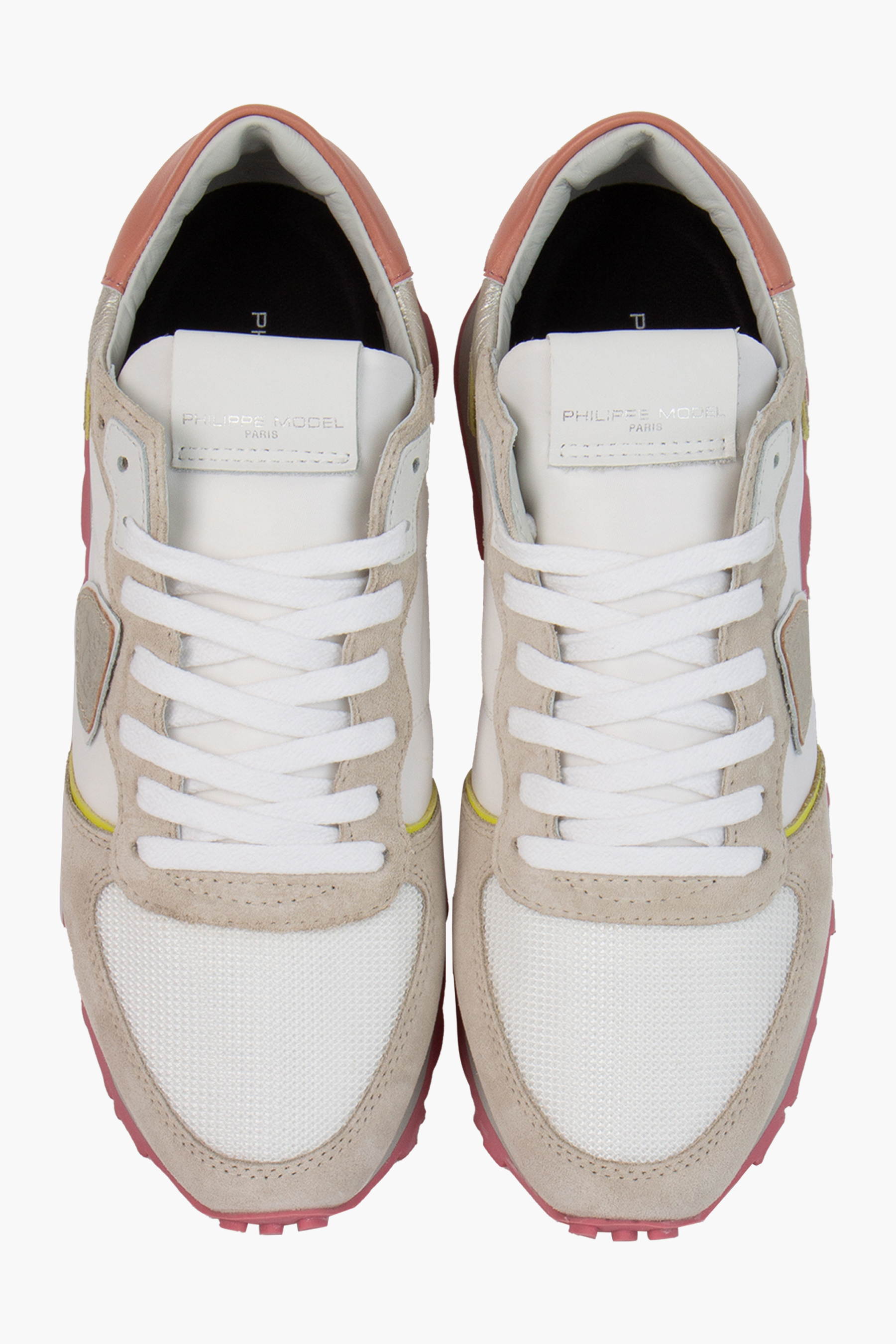 PHILIPPE MODEL Technical Fabric & Suede Sneakers Tropez Haute Low