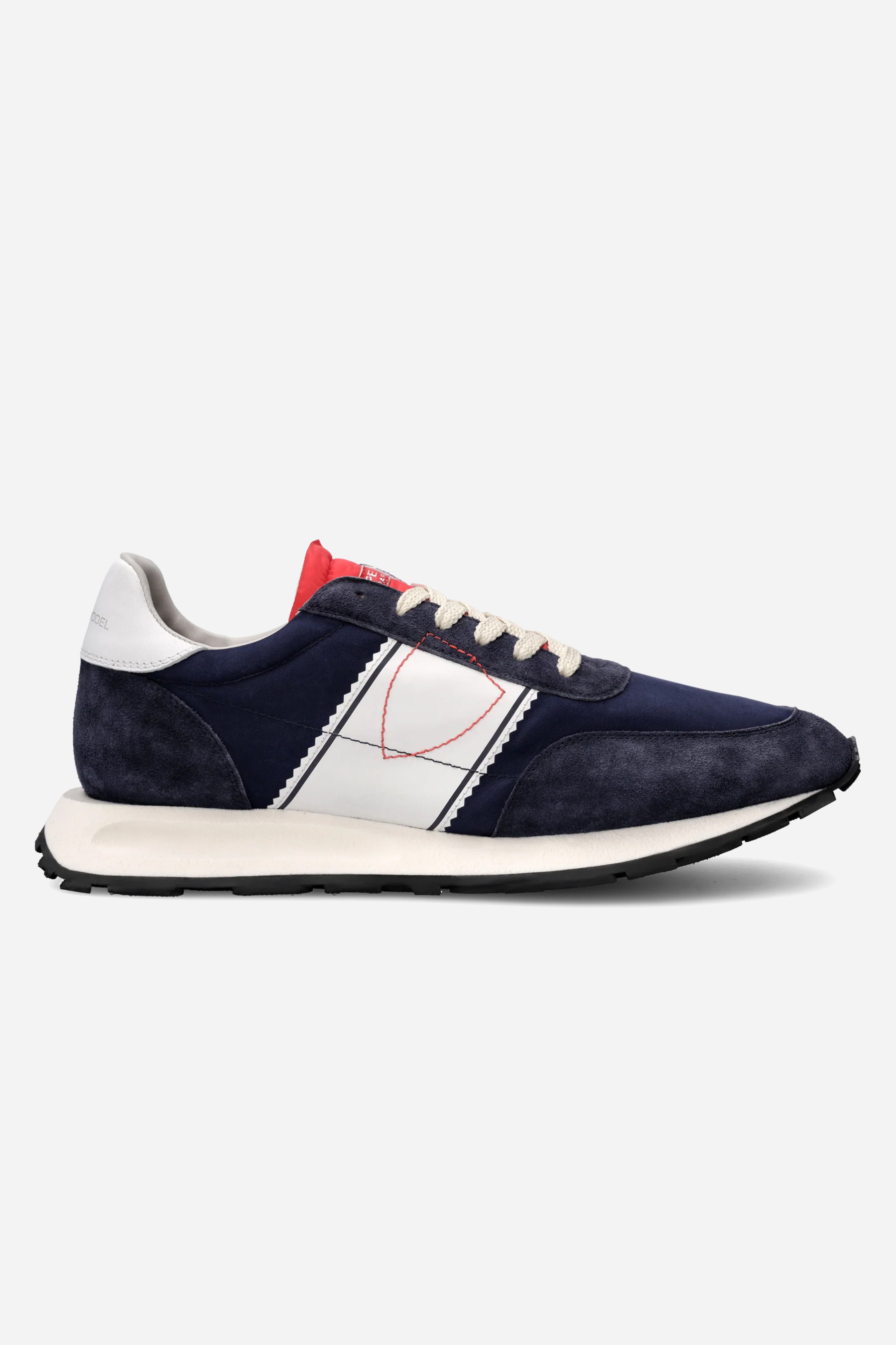 PHILIPPE MODEL Technical Fabric & Suede Running Sneakers Tour Low