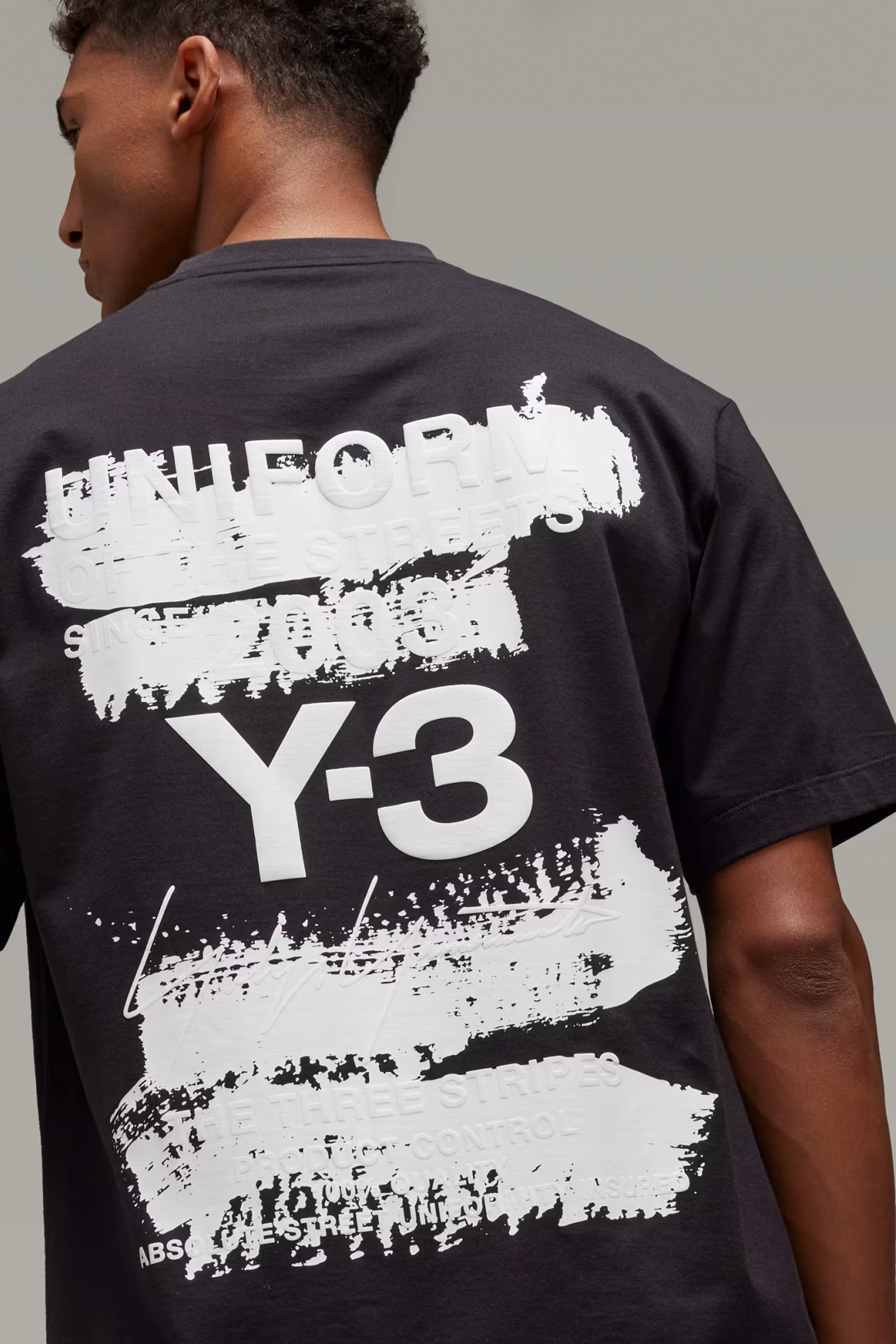 Y-3 U Graphic Print Cotton Jersey T-Shirt