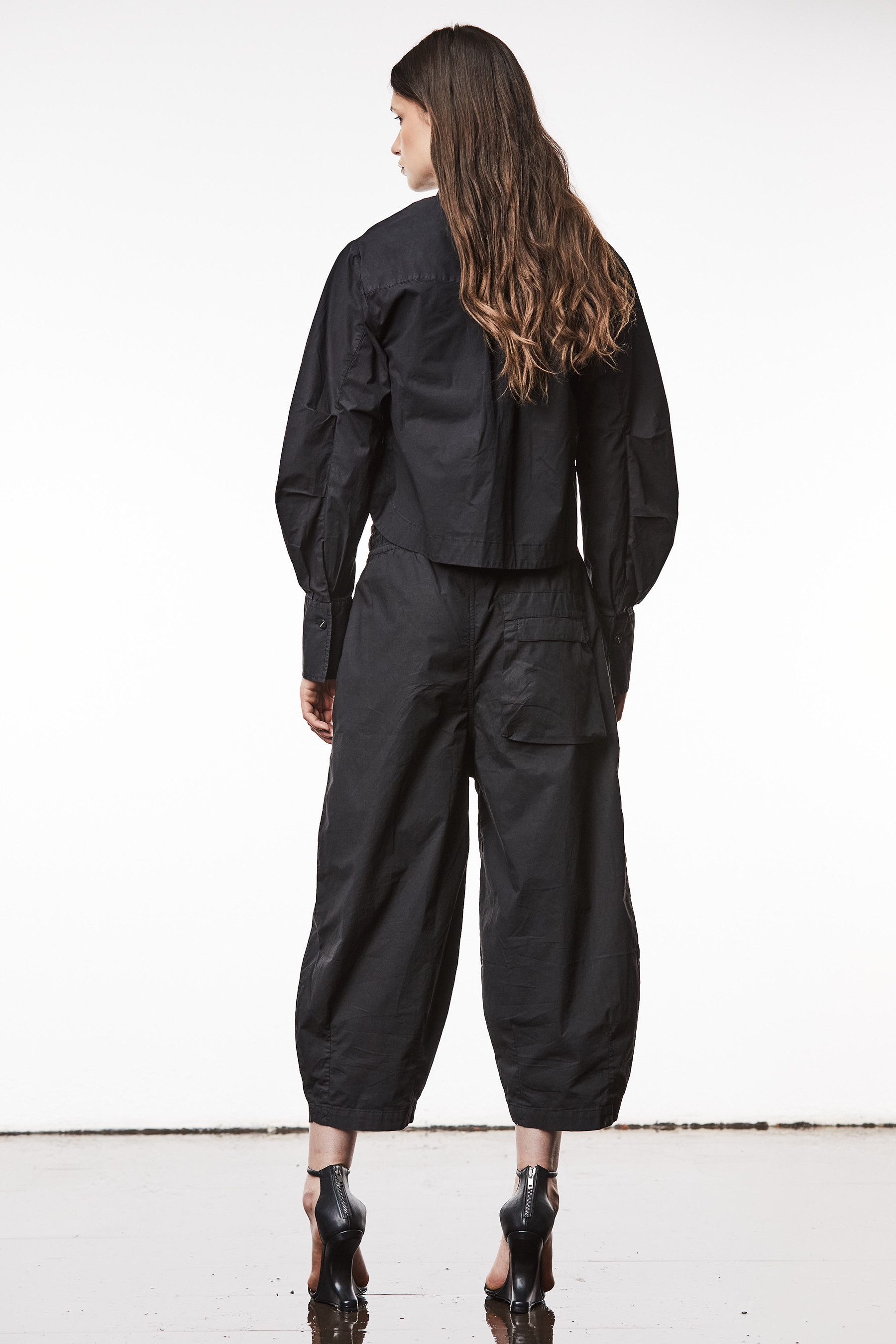 THOM KROM Relaxed Washed Crashed Cotton Stretch Pants