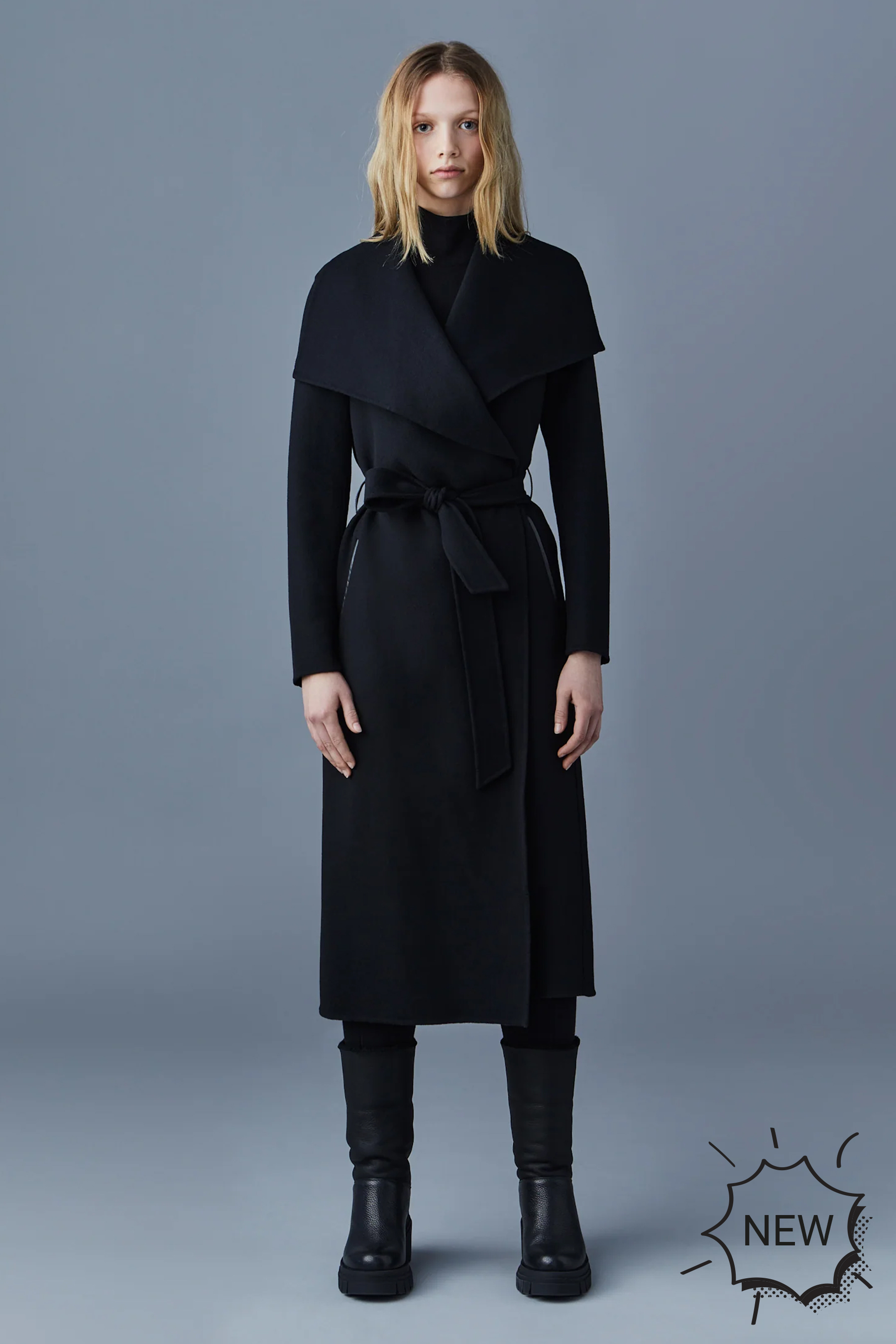 MACKAGE Double-Face Wool Wrap Coat Mai-Cn