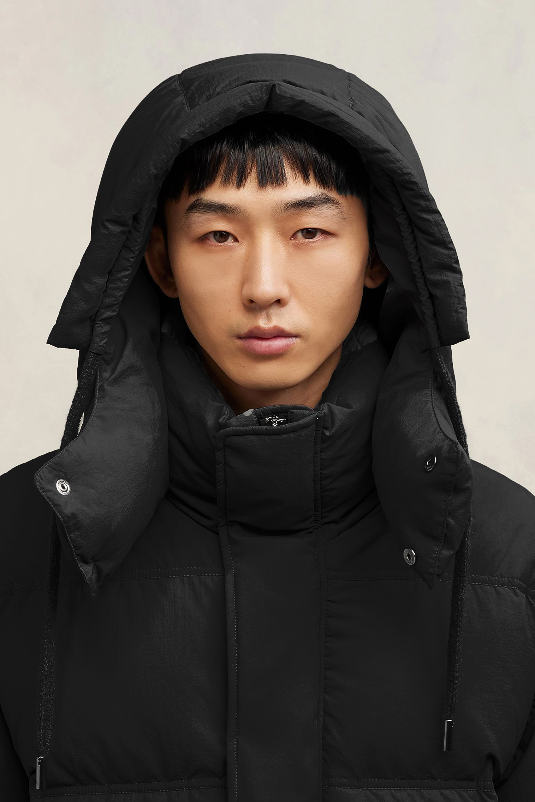 AMI PARIS Nylon Canvas Down Jacket