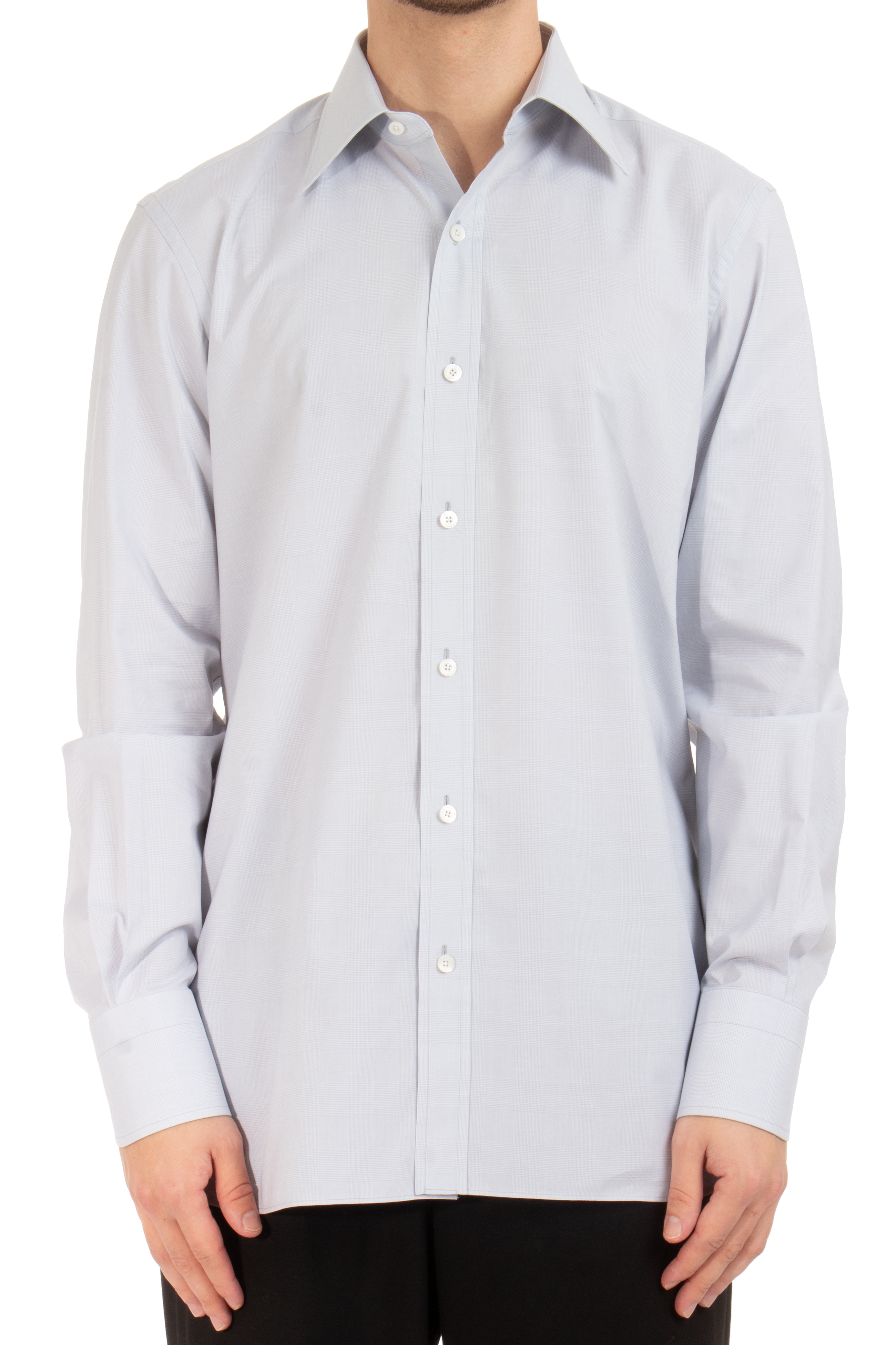 TOM FORD Checked Cotton Poplin Business Shirt